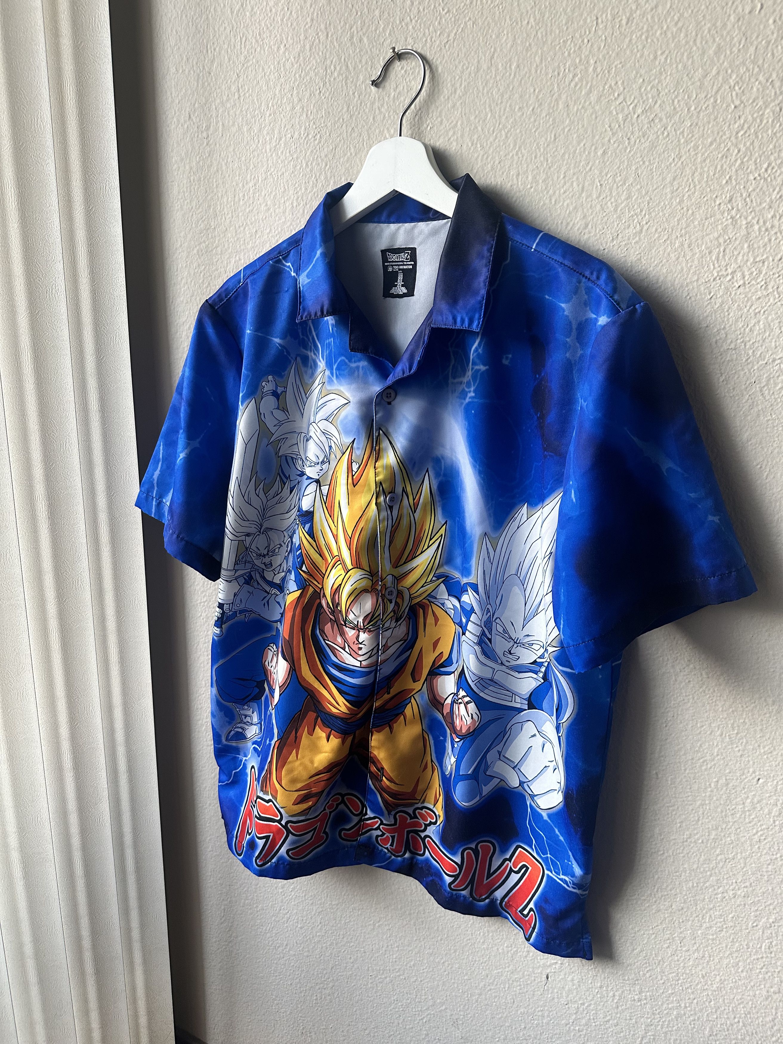 Forever 21 × Japanese Brand Dragon Ball Z Goku Button Up Shirt Medium Size US M / EU 48-50 / 2 - 3 Thumbnail
