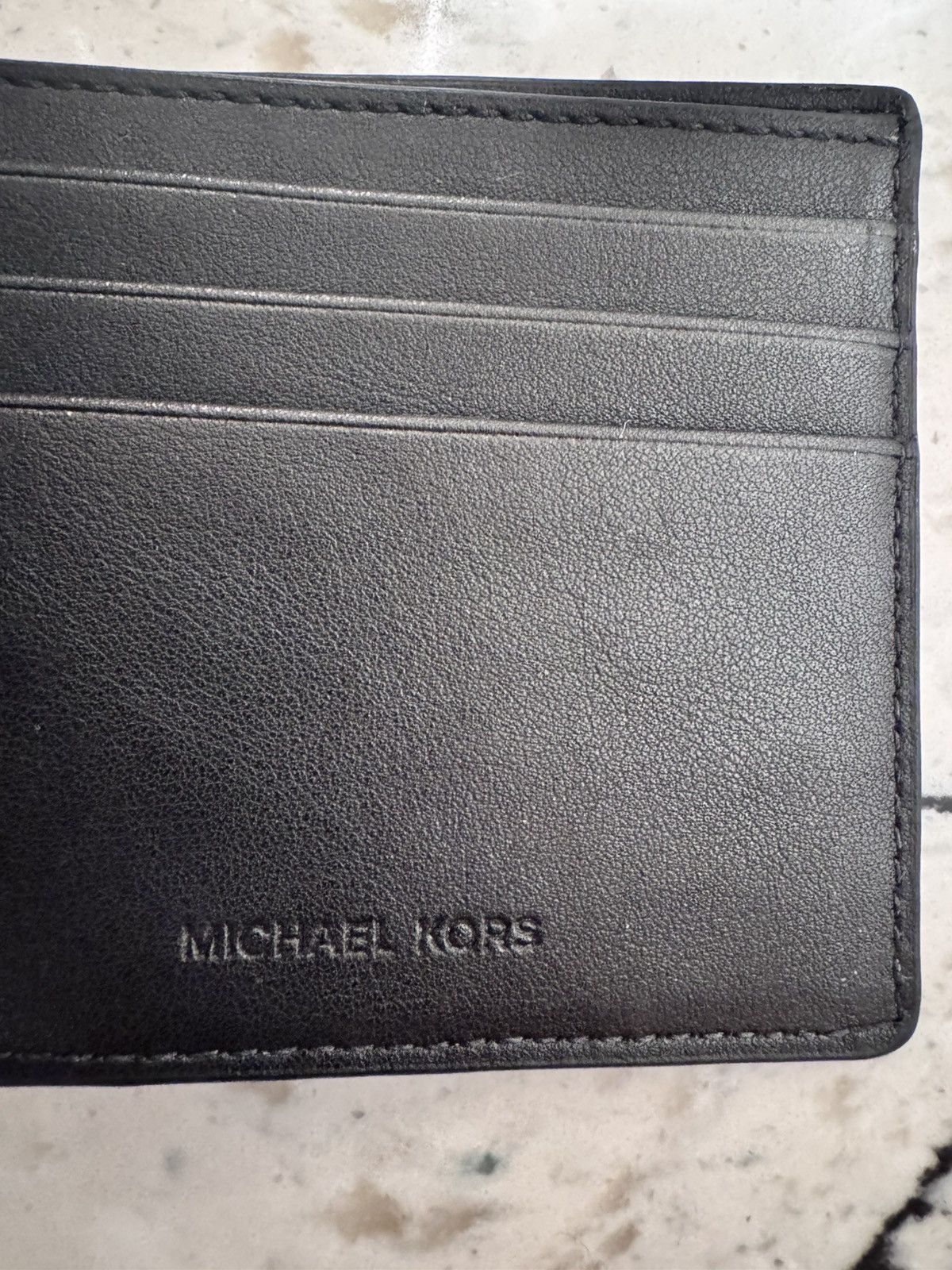 Michael Kors Michael Kors Men Black Saffiano Leather Bifold Slim Wallet Size ONE SIZE - 3 Thumbnail