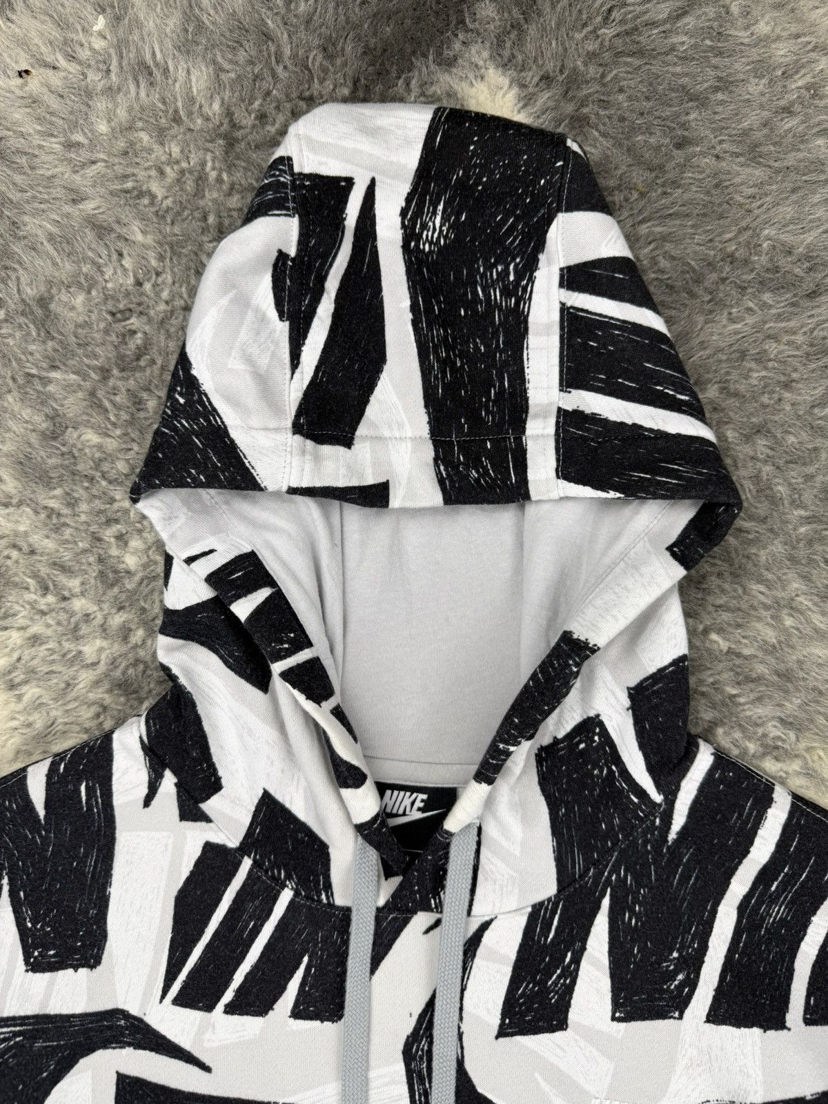 Nike NIKE AOP Swoosh Logo Crayon Style Streetwear Hoodie Size US S / EU 44-46 / 1 - 3 Thumbnail