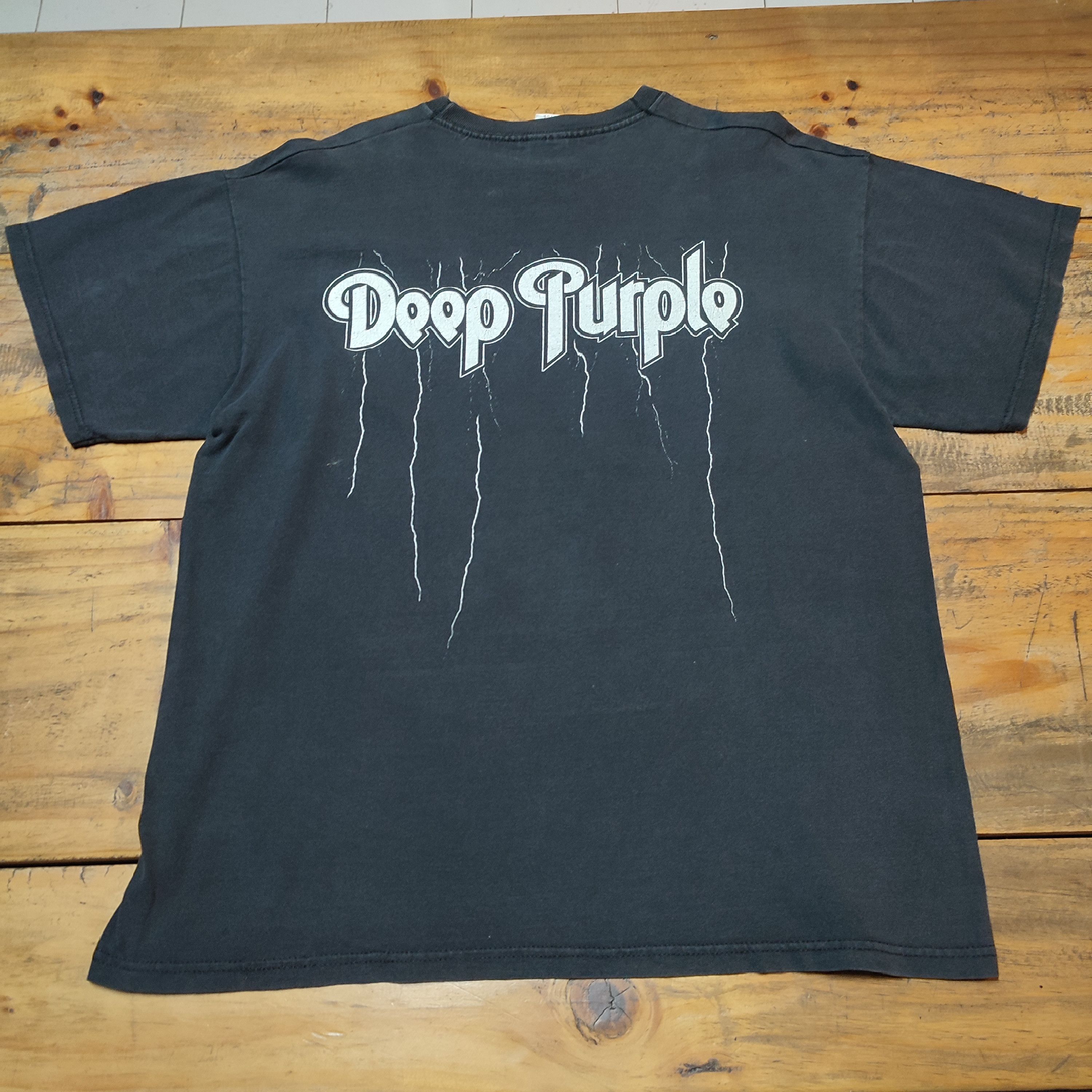 Vintage 🔥Rare🔥Vintage Deep Purple T-shirt Size US XL / EU 56 / 4 - 4 Thumbnail