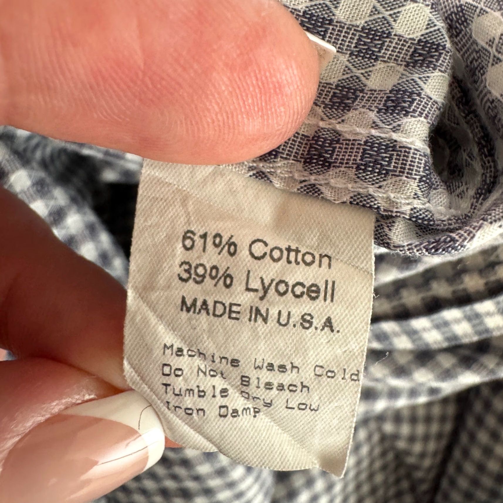 Vintage VINTAGE Gitman Bros Gingham Check Oxford Shirt Mens L 16.5 Black White Size US L / EU 52-54 / 3 - 4 Thumbnail