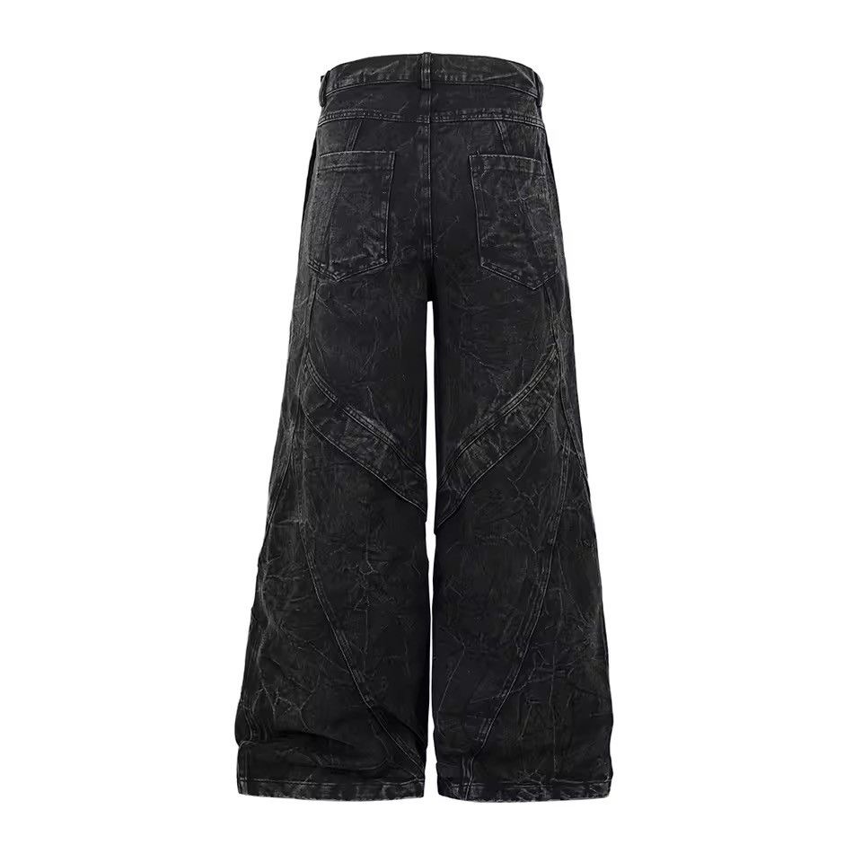 Jean Washed Wide Leg Streetwear High Street Jeans Trousers Size US 31 - 3 Thumbnail