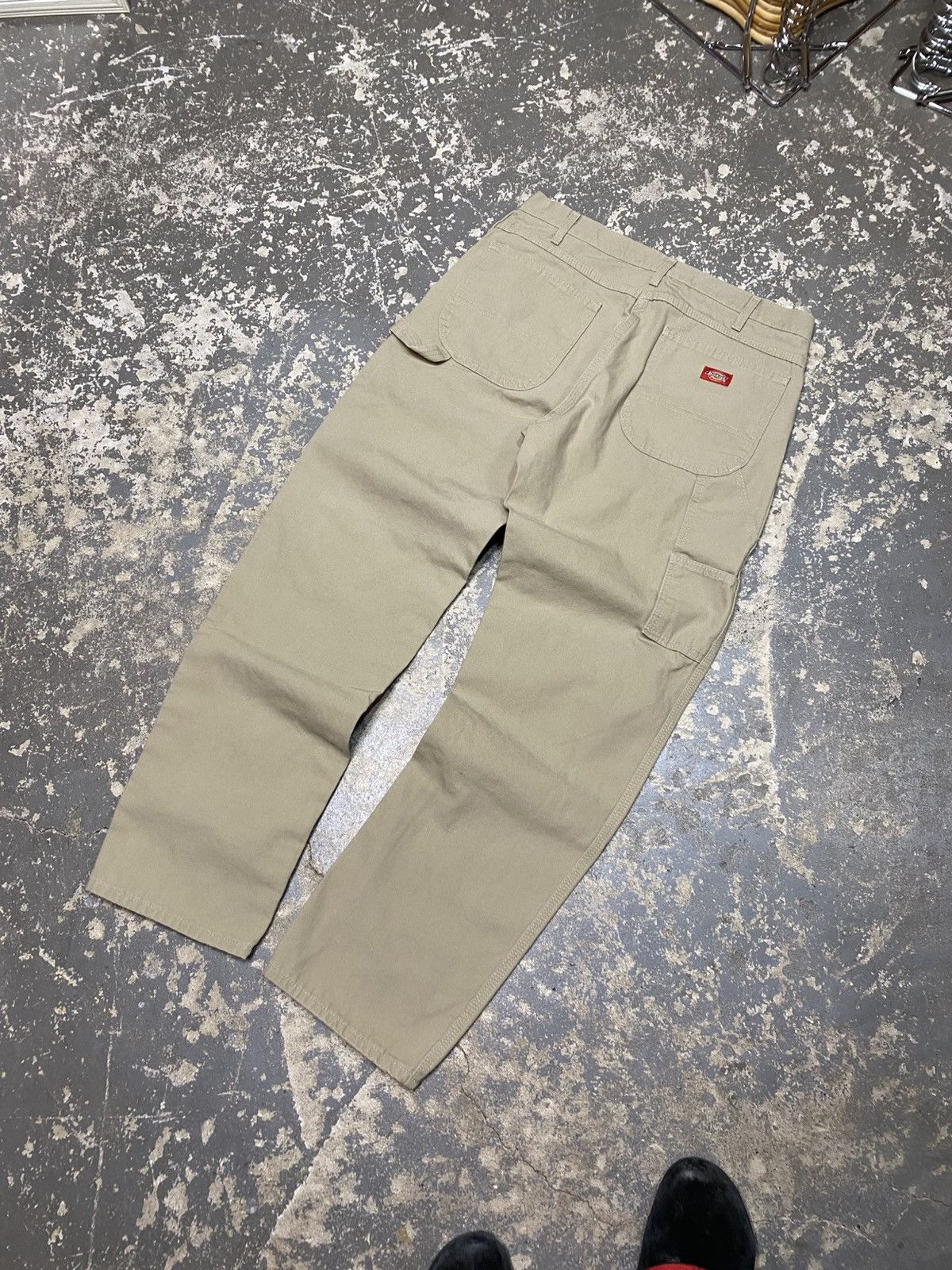 Carhartt × Dickies × Vintage Vintage Dickies Tan Cream Carpenter Baggy Fit Pants Size US 35 - 2 Thumbnail