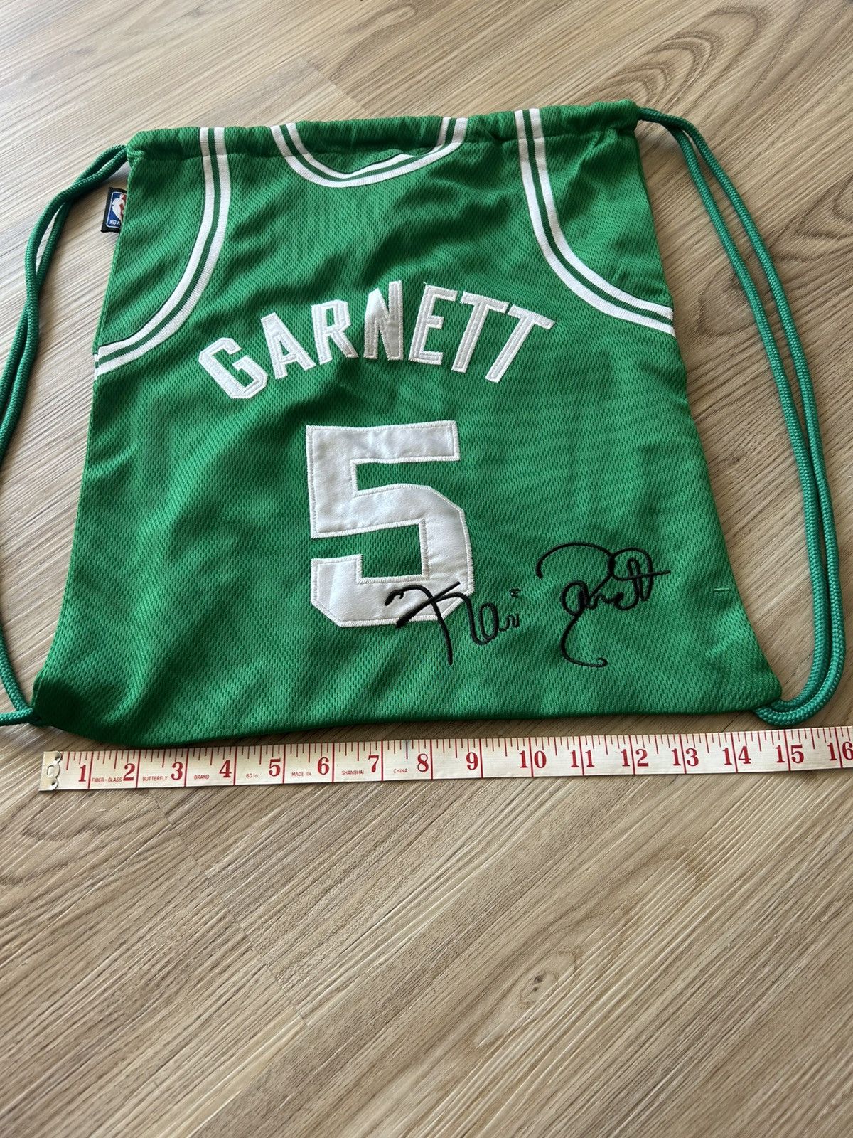 NBA NBA Kevin Garnett Boston Celtics Drawstring Backpack Size ONE SIZE - 6 Thumbnail