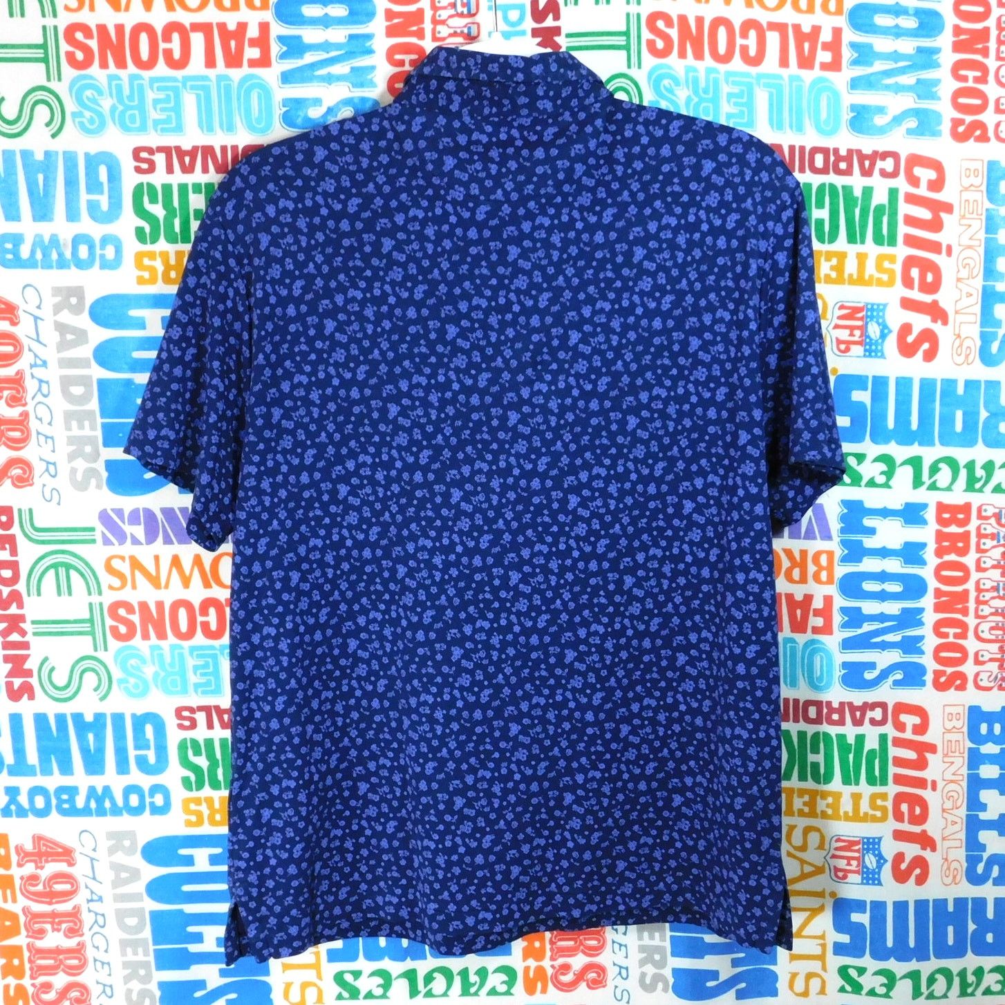 Polo Ralph Lauren Polo Ralph Lauren Custom Slim Fit Floral Blue Shirt Size M Size US M / EU 48-50 / 2 - 2 Thumbnail