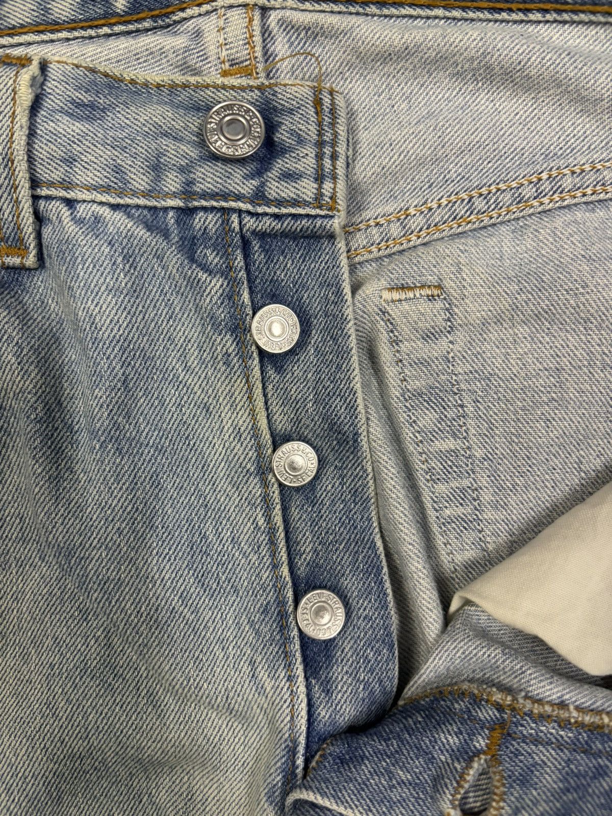 Levi's Vintage 90s Levis 501 Rusty Mud Wash Distressed Grunge Jeans Size US 31 - 20 Thumbnail