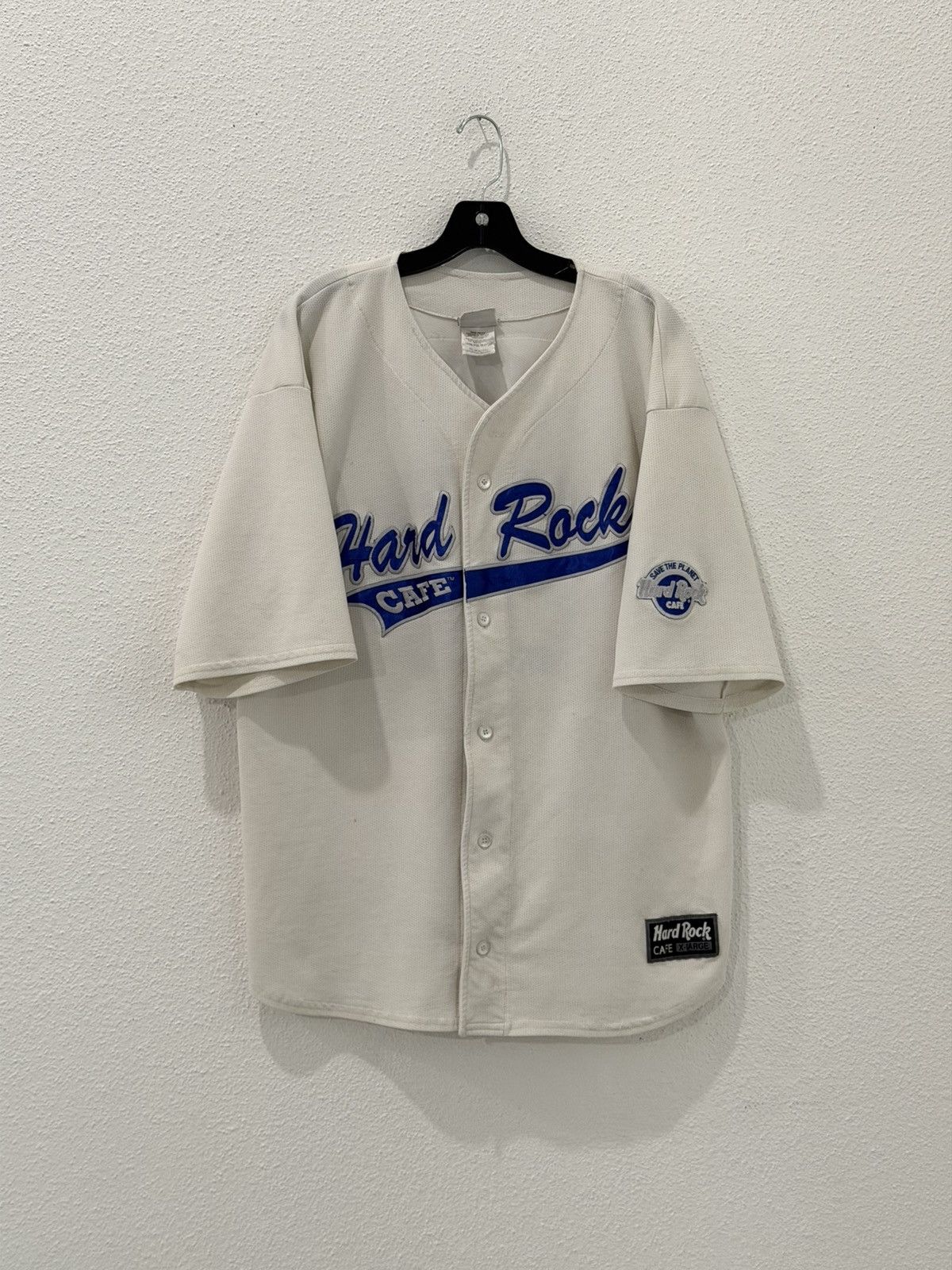 Hard Rock Cafe Vintage 90s Hard Rock Cafe Los Angeles Baseball Jersey XL Size US XL / EU 56 / 4 - 1 Thumbnail