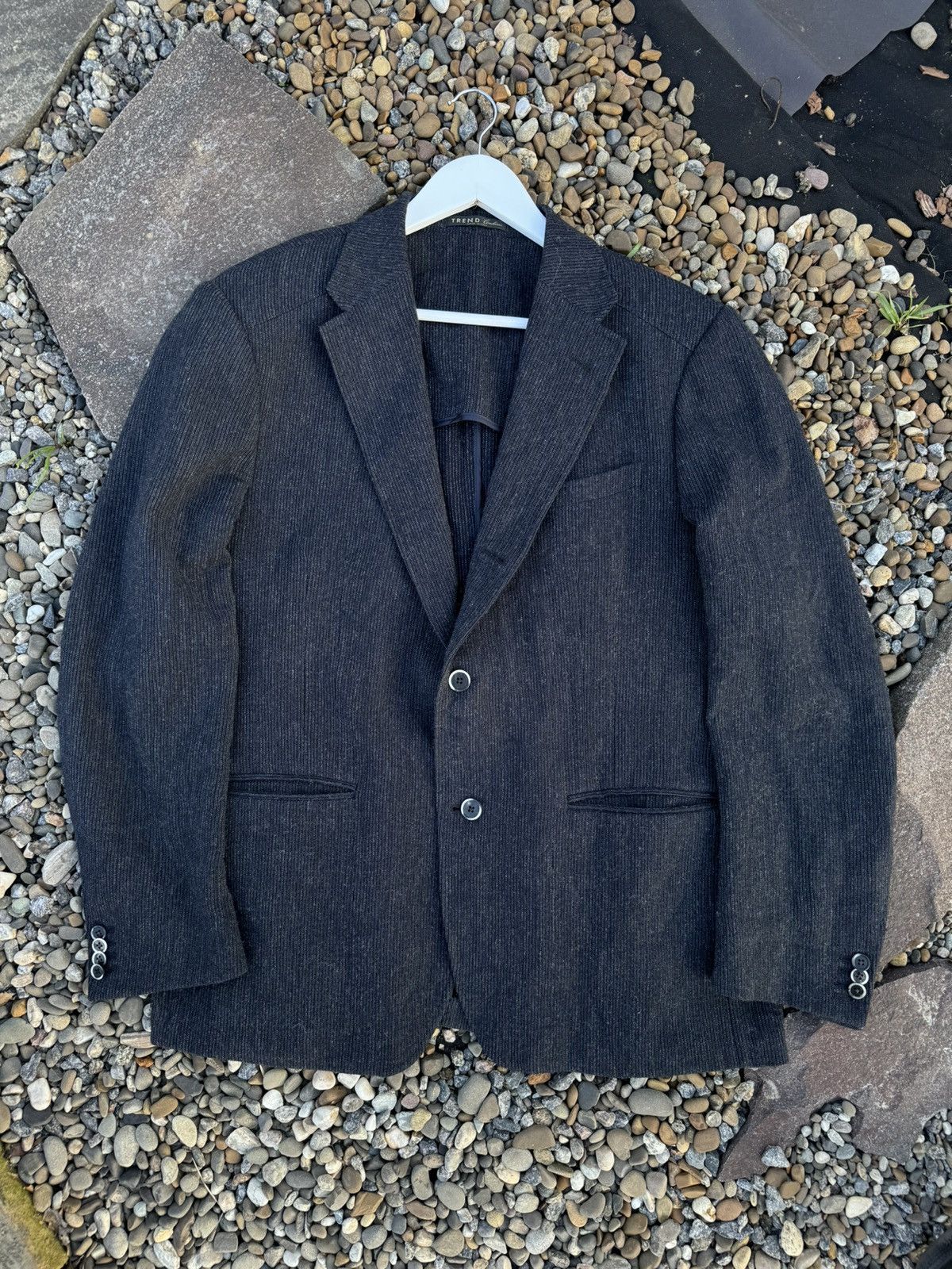Corneliani Corneliani Trend pleated luxury grey blazer jacket Size 46R - 2 Thumbnail
