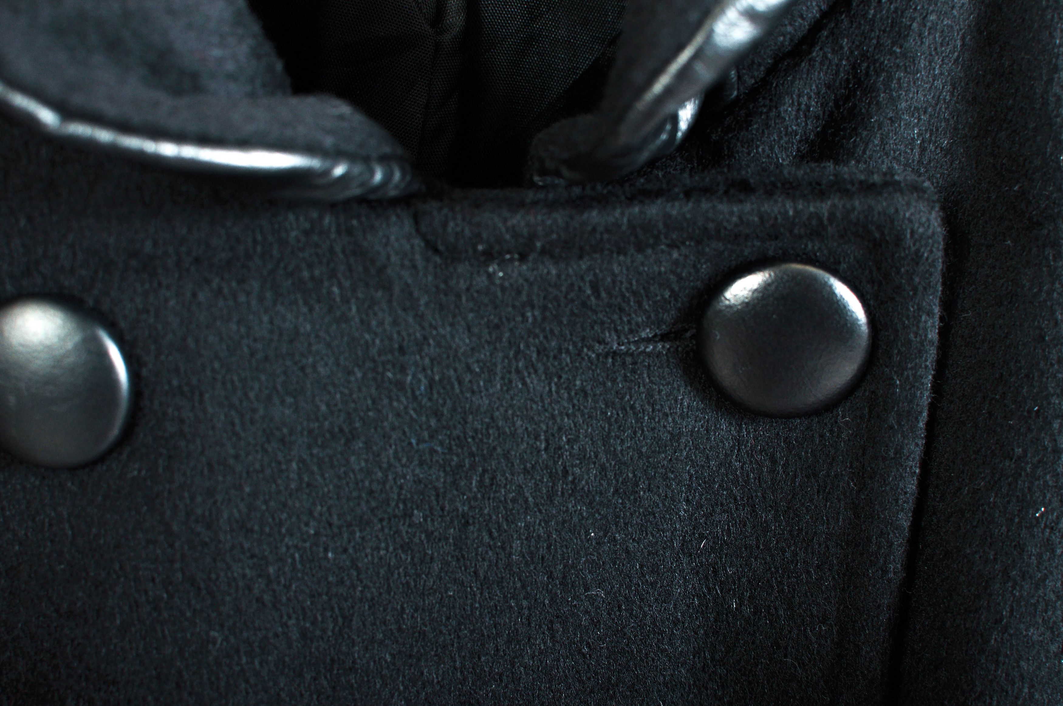 Other Vintage 80s maxi wool coat in black Size L / US 10 / IT 46 - 5 Thumbnail