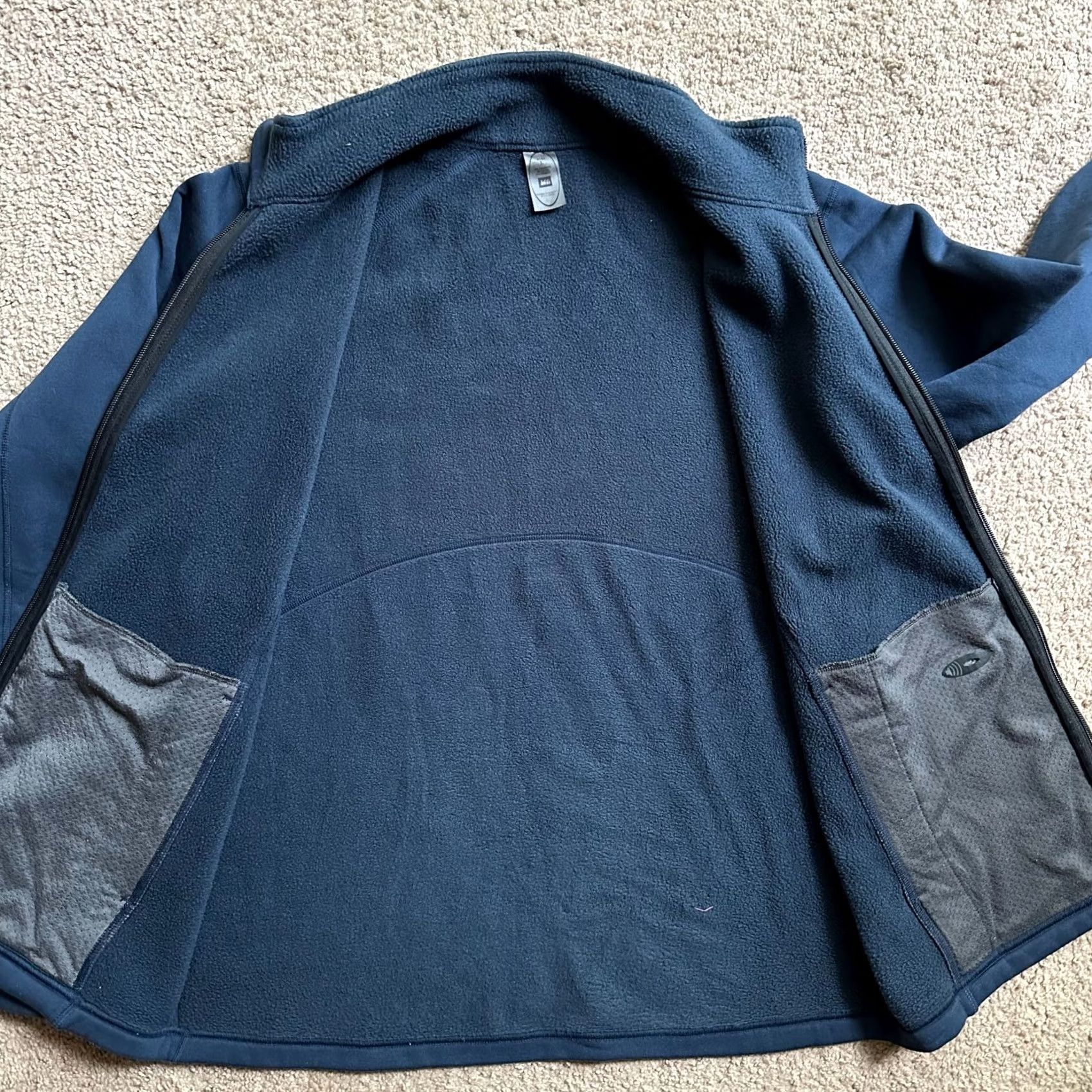 Vintage REI Full Zip Mock Neck Fleece Sweater Navy Blue L Mens Size US L / EU 52-54 / 3 - 3 Thumbnail
