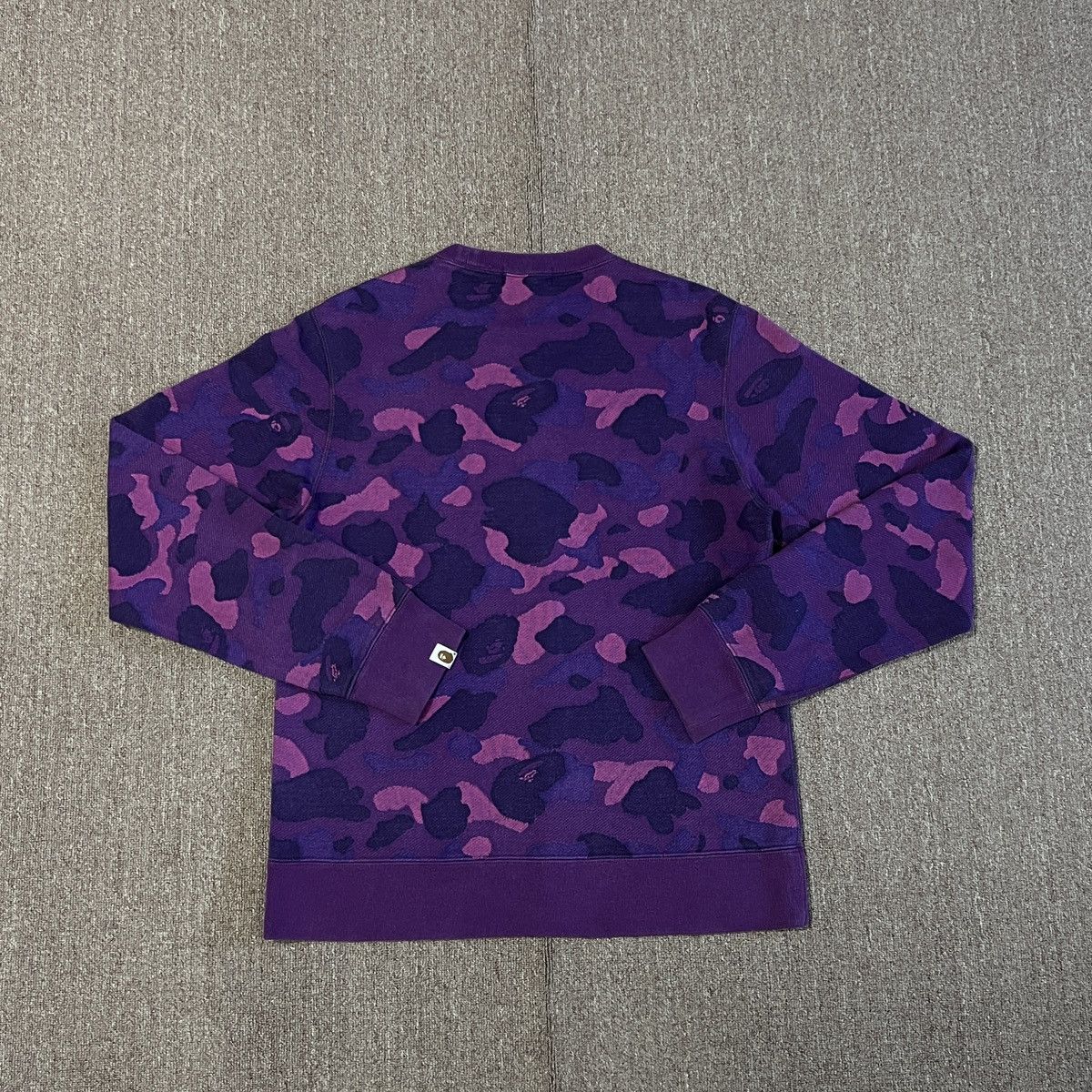 Bape Bape Purple Camo Crewneck Grailed