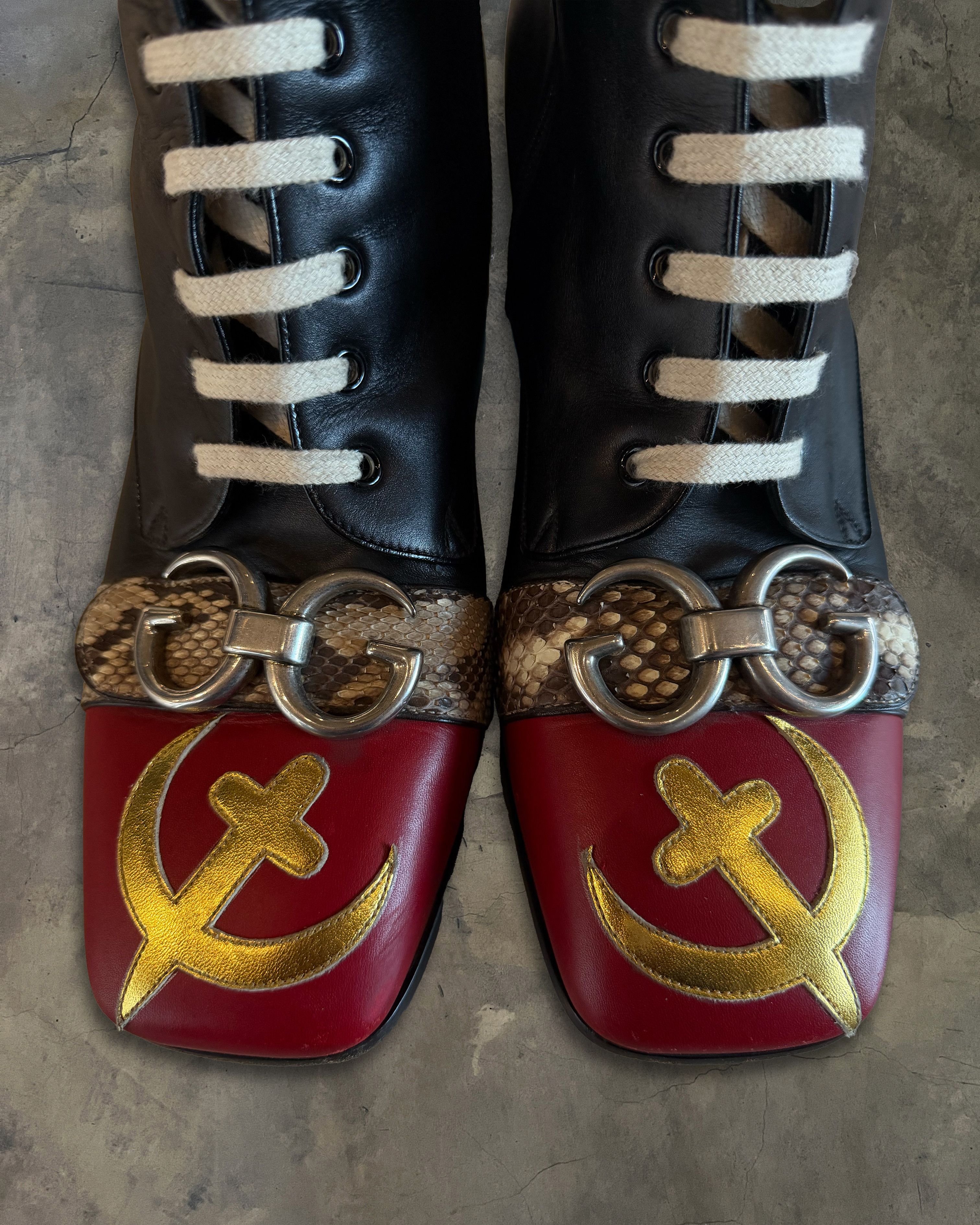 Gucci GUCCI FW2017 USSR CIRANO LUX BOOTS Size US 10 / EU 43 - 3 Thumbnail