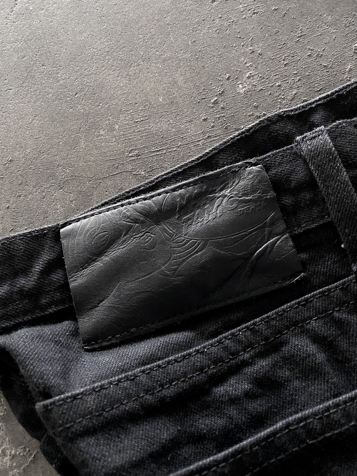 Naked & Famous Naked & famous weird guy solid black selvedge Size US 31 - 13 Thumbnail