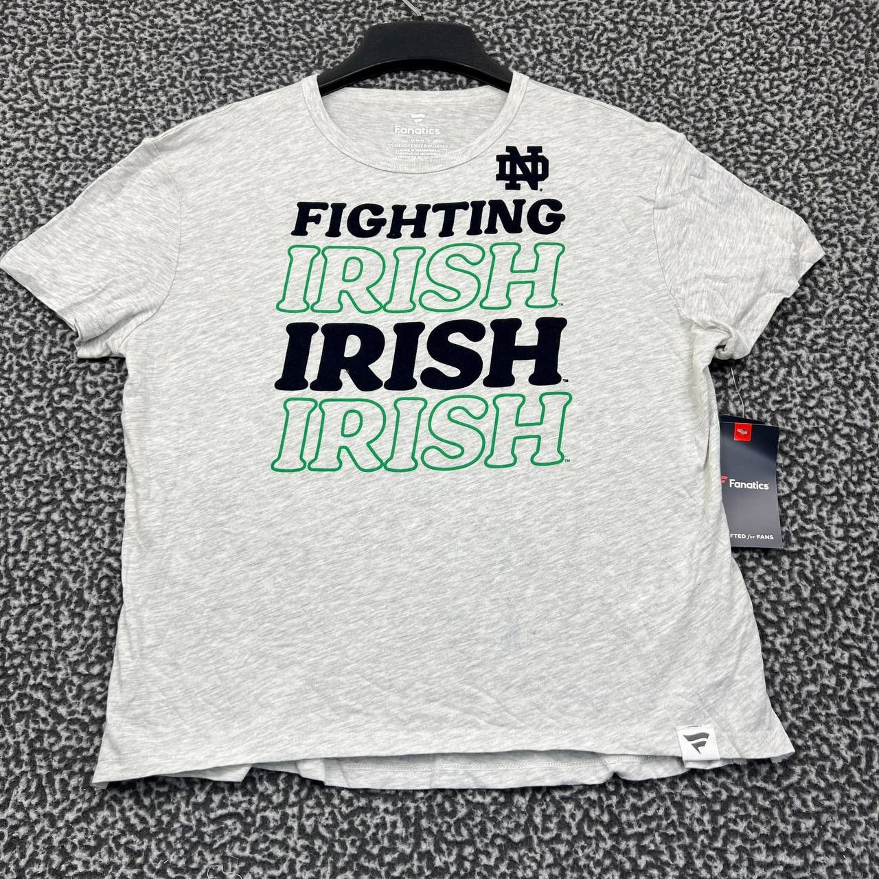Other Notre Dame Fighting Irish Shirt Women Gray Fanatics New M Size M / US 6-8 / IT 42-44 - 1 Thumbnail