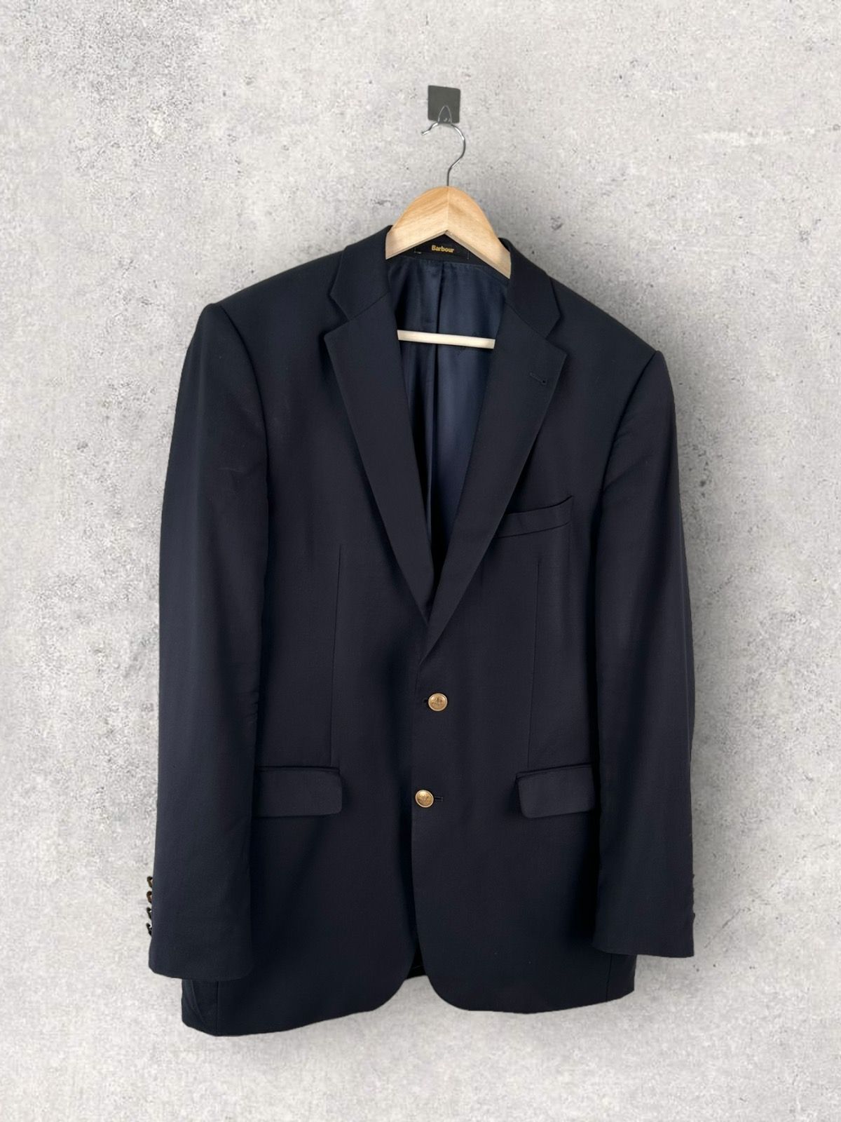 Pre-owned Barbour X Suit Barbour Suit Blazer Sport Designer In Navy
