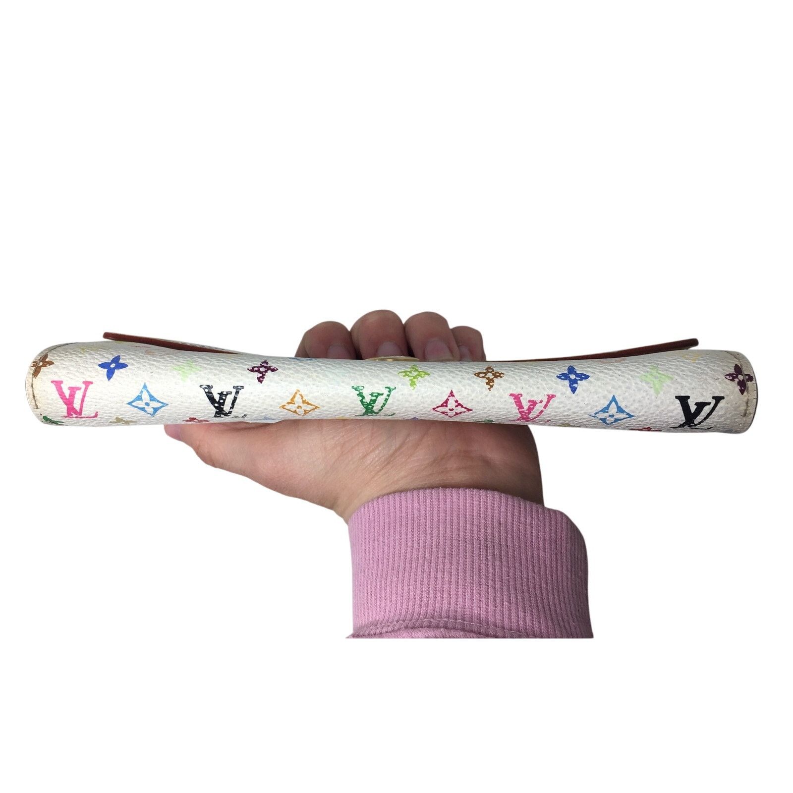 Louis Vuitton Louis Vuitton White Multicolor Takashi Murakami Long Wallet Size ONE SIZE - 8 Thumbnail
