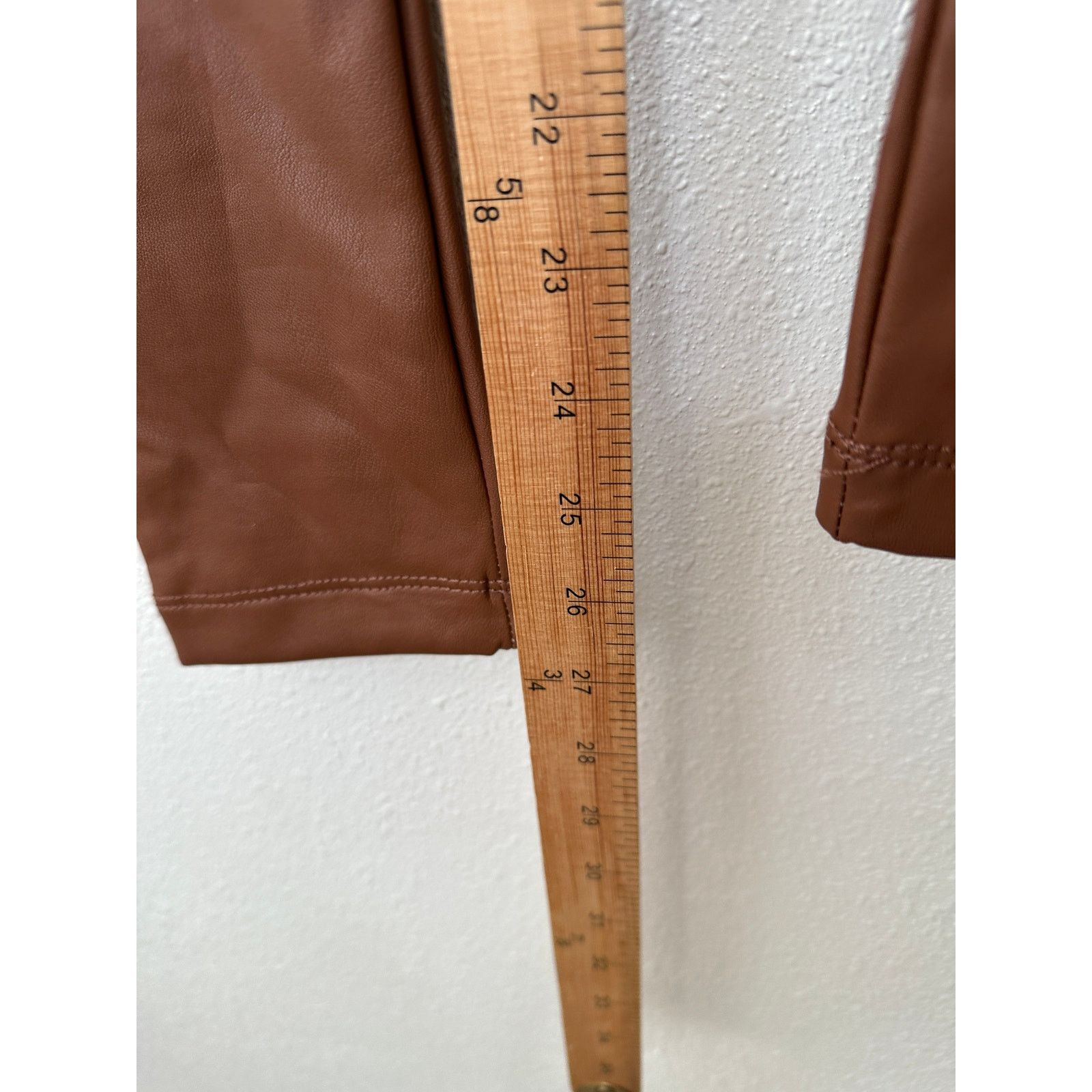 Other NWT Hunter & Brown Faux Leather High Waist Skinny Pant S Size 25" / US 0 / IT 36 - 12 Thumbnail