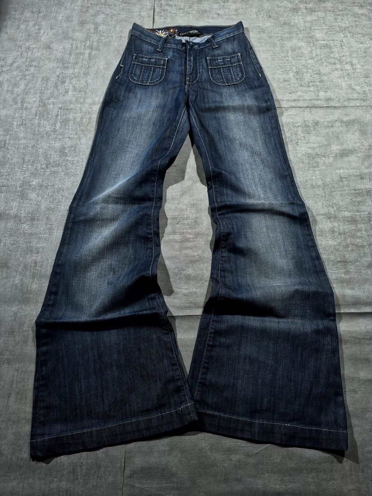 Other xxs 2000s grunge super flared jeans lowrise Size 25" / US 0 / IT 36 - 1 Thumbnail