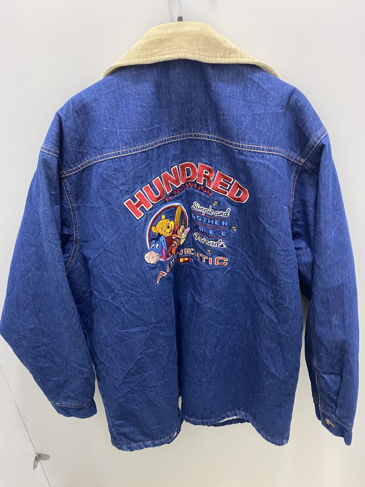 Disney Winnie the Pooh Sherpa Denim Jacket -Disney- 90s Y2K Size US L / EU 52-54 / 3 - 3 Thumbnail