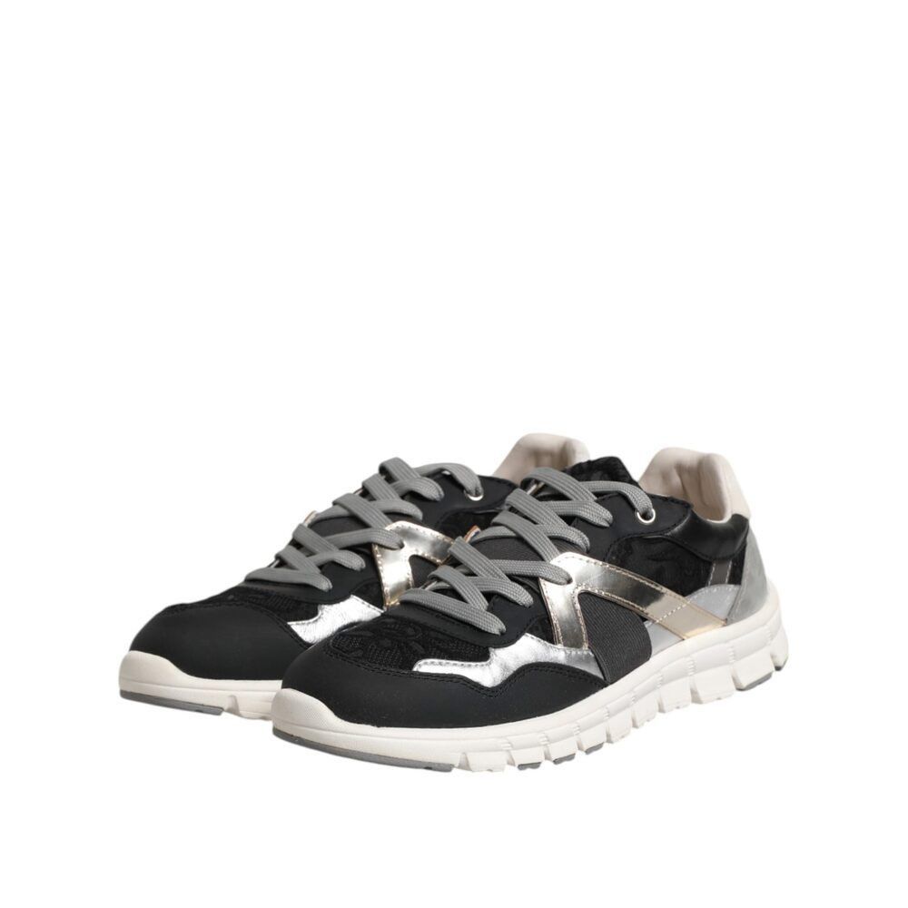 Dolce & Gabbana Dolce & Gabbana Multicolor Leather Suede Low Top Sneaker Sho Size US 7 / EU 40 - 4 Thumbnail