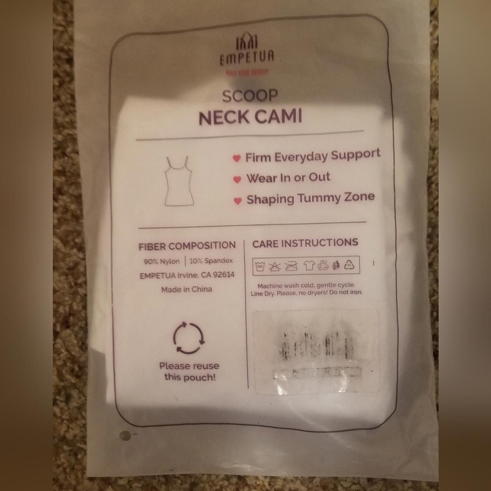 Designer NET Empetua White Scoop Neck Cami Size Small Size ONE SIZE - 2 Thumbnail