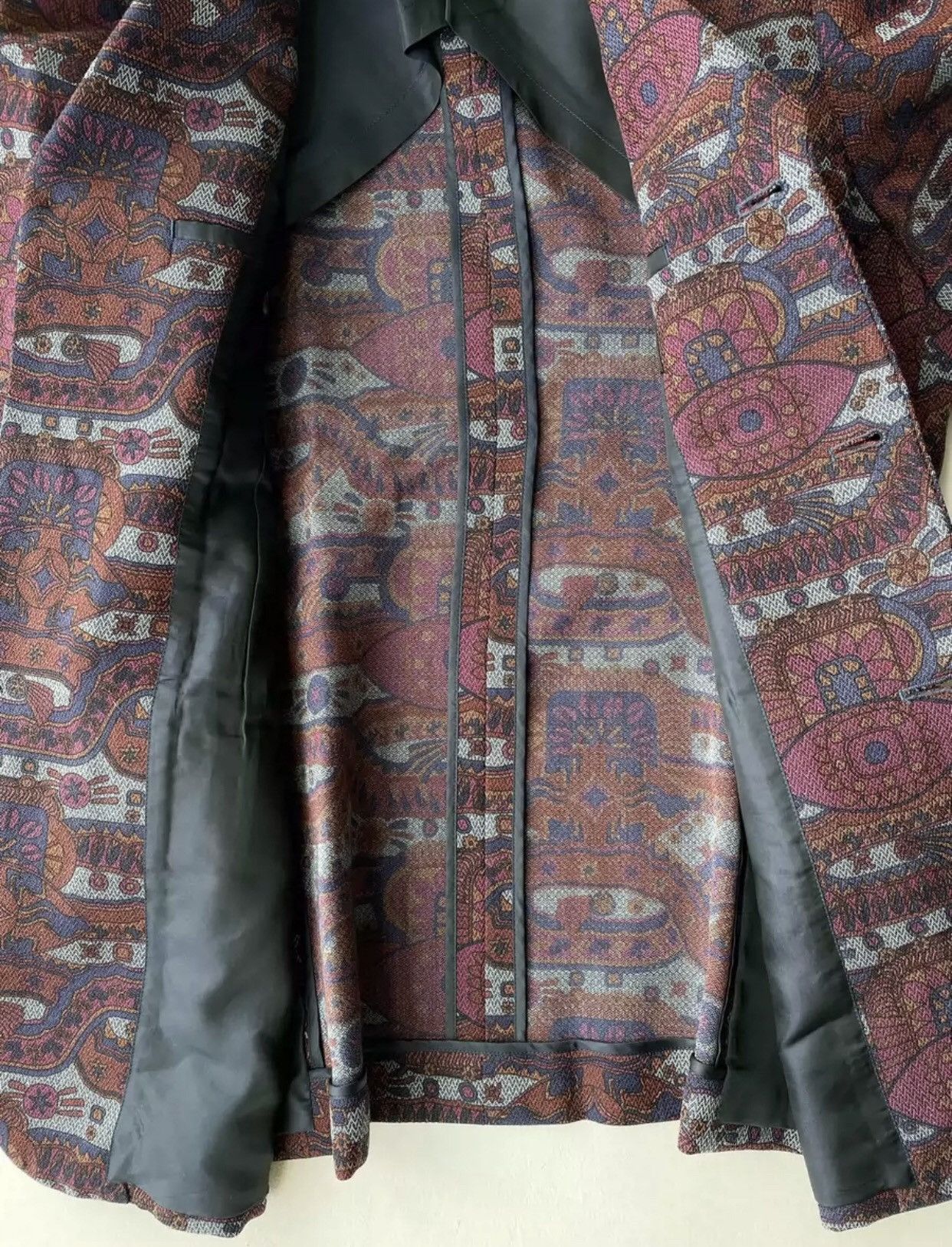 Comme des Garcons Wool psychedelic suit jacket 2412-Nextarrow Size 42S - 6 Thumbnail