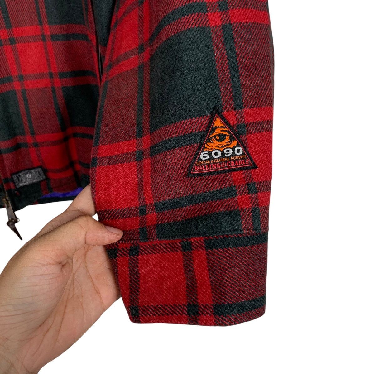 Japanese Brand ROLLING CRADLE Buffalo Check Pattern Work Jacket #2714-C122 Size US M / EU 48-50 / 2 - 15 Thumbnail