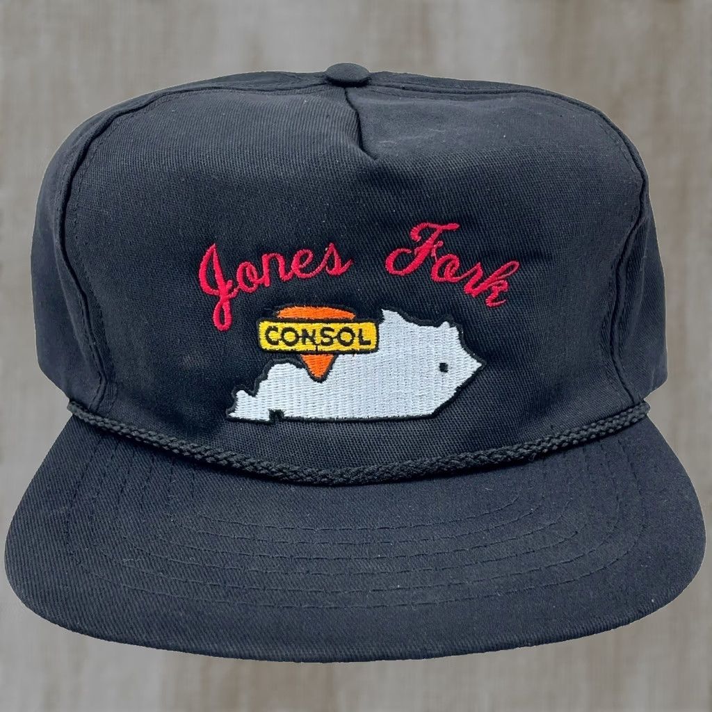 Coal VINTAGE Coal Mining Trucker Hat Cap Snapback 80s USA Made Rope Jones Fork Men Size ONE SIZE - 1 Thumbnail