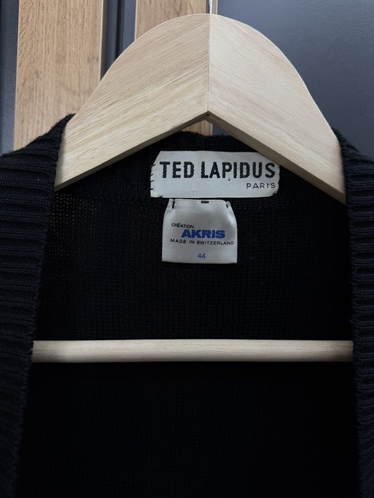 TED LAPIDUS Vintage Ted Lapidus Paris Wool Cardigan Belted Akris Size 44 Size M / US 6-8 / IT 42-44 - 2 Thumbnail