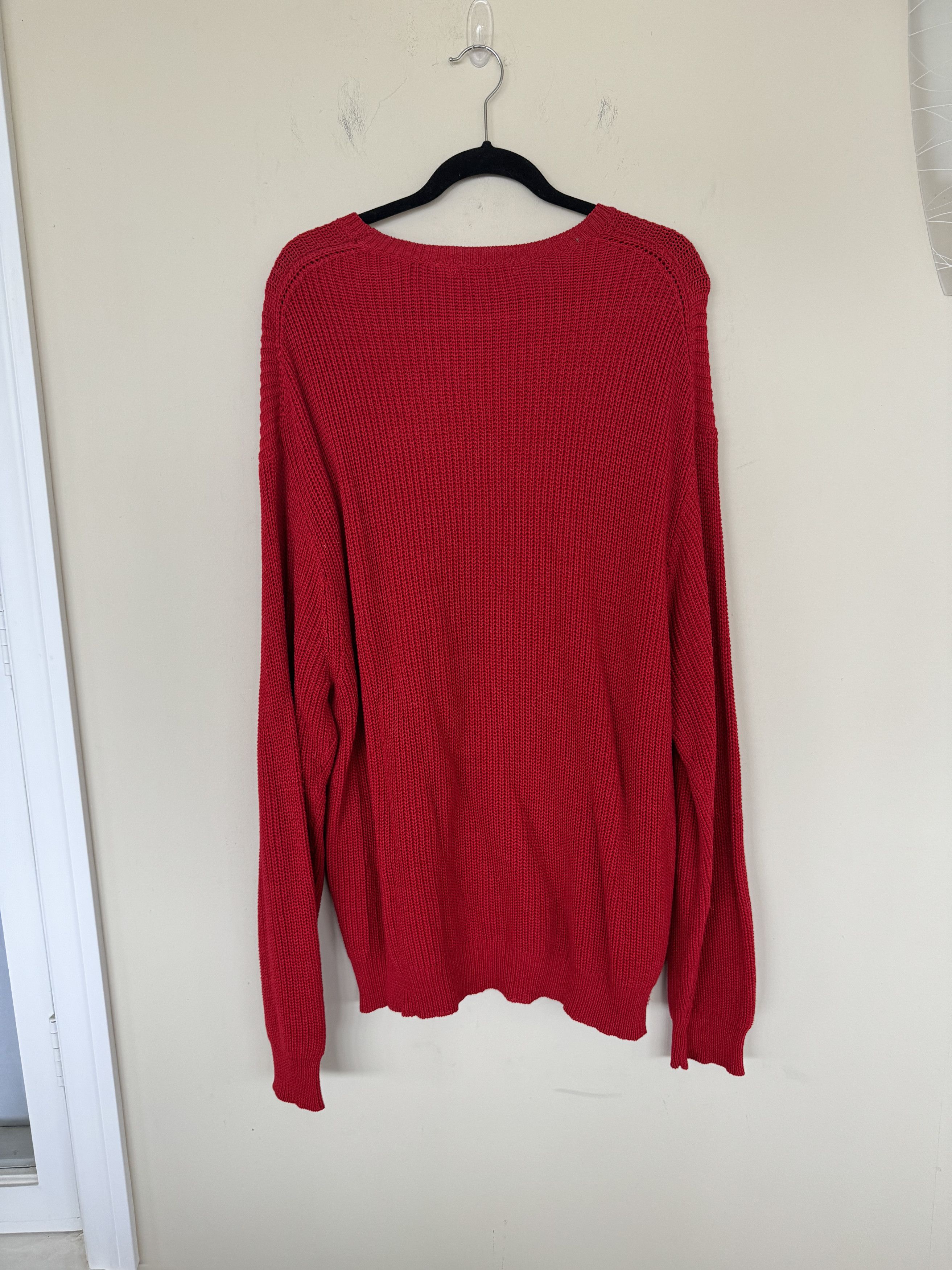 Comme des Garcons SHIRT × Supreme Comme Des Garcons Supreme Red Sweater Size US XL / EU 56 / 4 - 4 Thumbnail