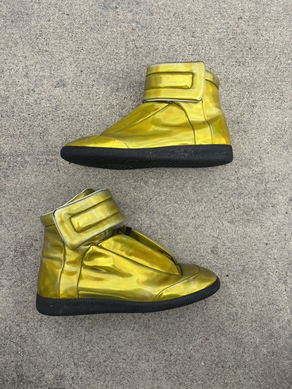 Maison Margiela MAISON MARGIELA New Future High 10 43 Yellow Black Size US 10 / EU 43 - 4 Thumbnail