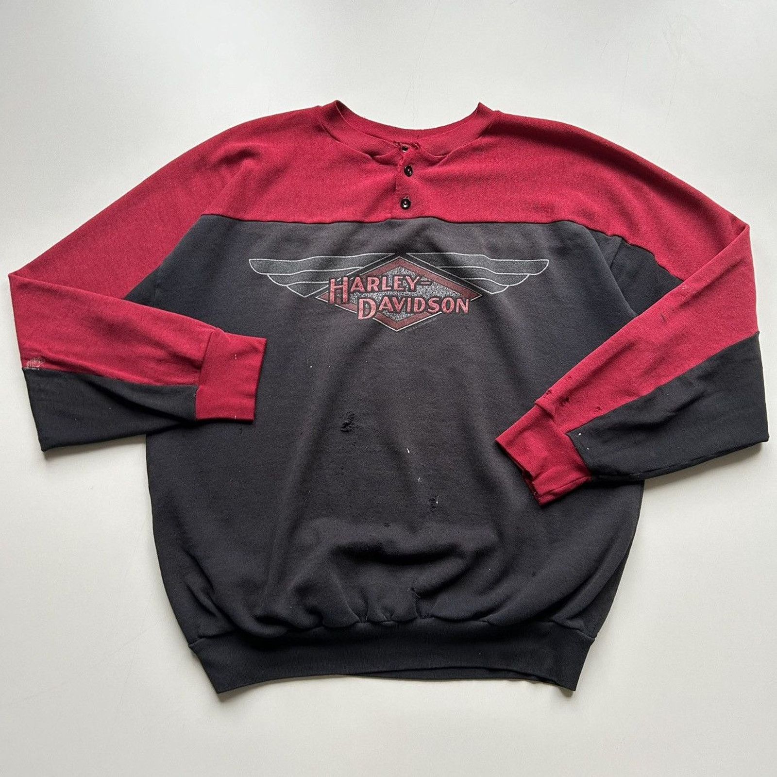 Vintage 90 Harley Davidson Motorcycles Crewneck XL Rare USA