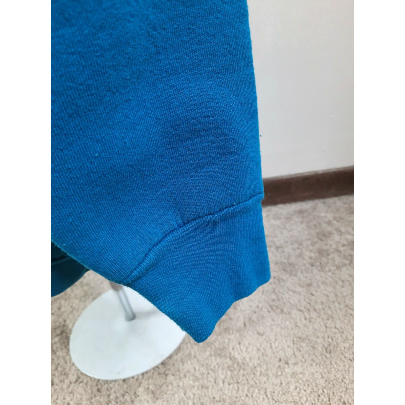 Fruit Of The Loom VINTAGE 90s Blue Raglan Sweatshirt 50/50 Large 1990s Cotton Polyester Fruit of the Loom Crew Neck Unisex Adults Sweatshirt Size US L / EU 52-54 / 3 - 7 Thumbnail