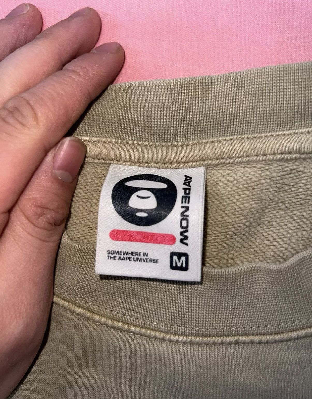 Bape AAPE OG NIGO era, khaki long-sleeve Size US M / EU 48-50 / 2 - 3 Thumbnail