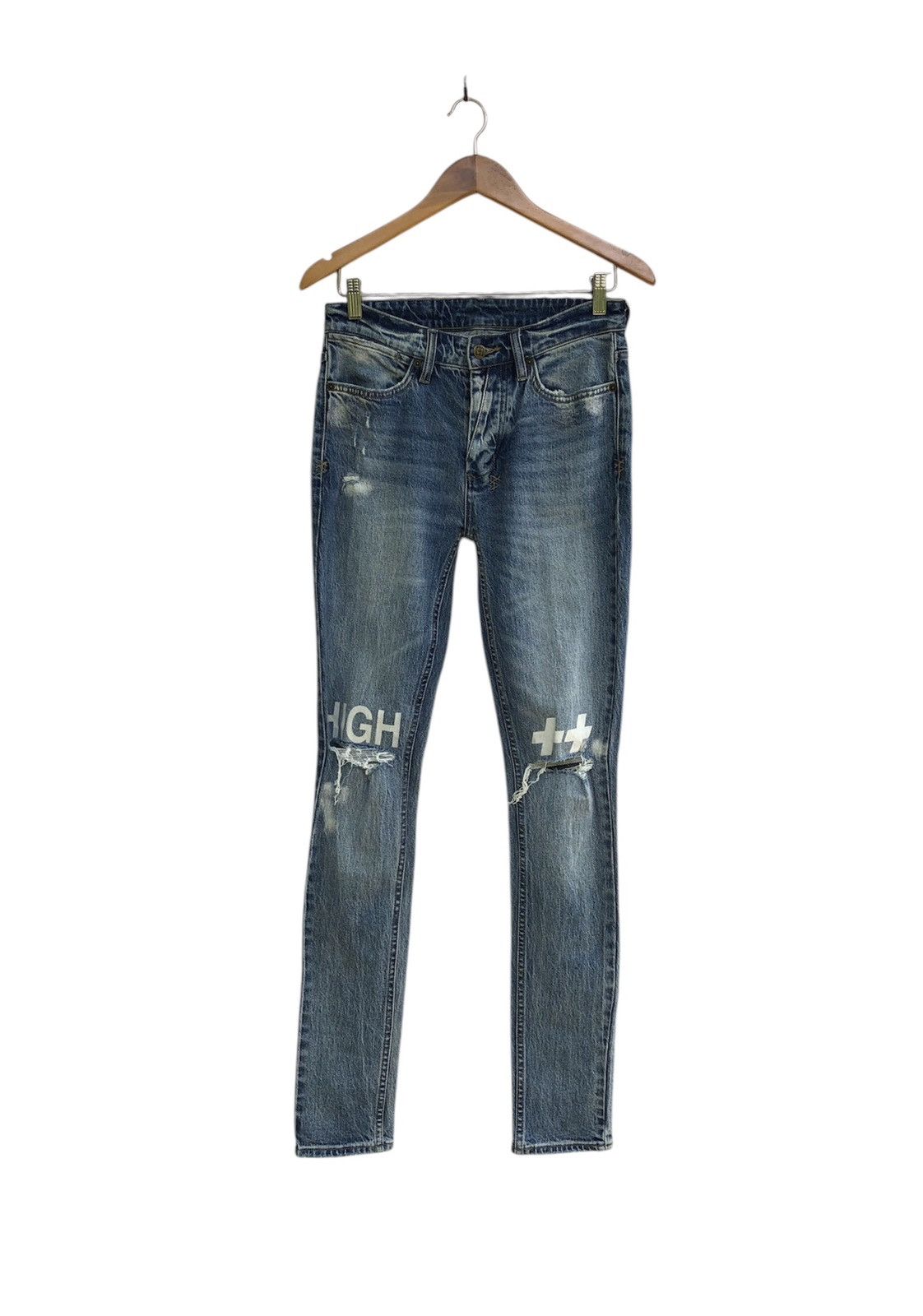 Ksubi Ksubi High Rage Distressed Patch Jeans Size US 28 / EU 44 - 1 Thumbnail