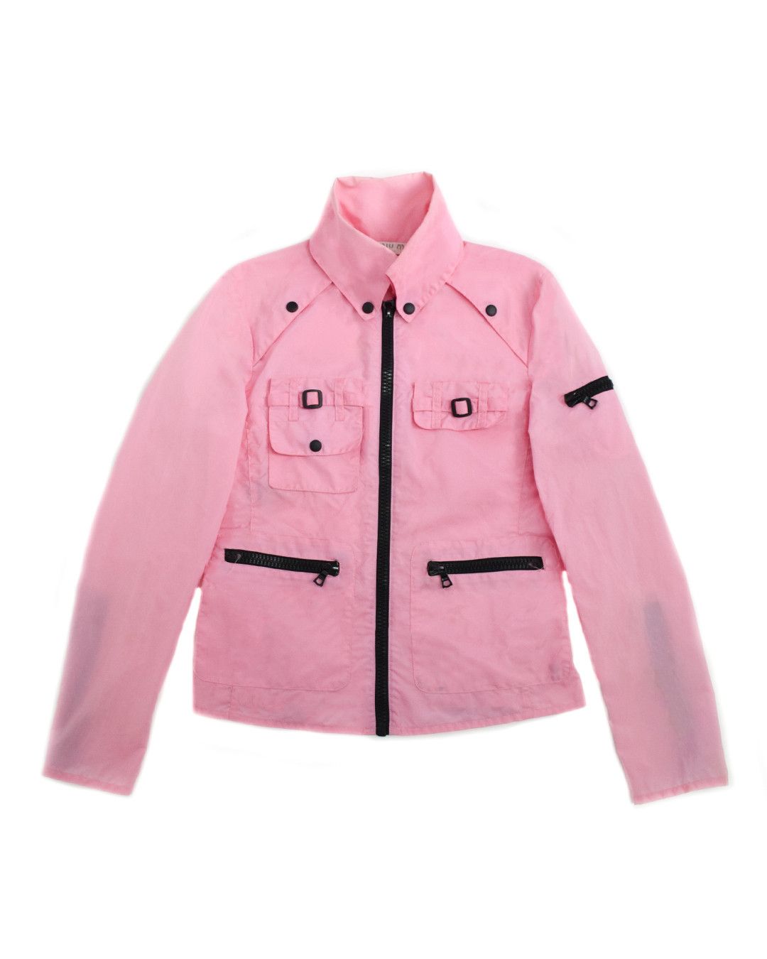 Miu Miu Miu Miu S/S1999 Pink Polyester Jacket Size M / US 6-8 / IT 42-44 - 1 Thumbnail