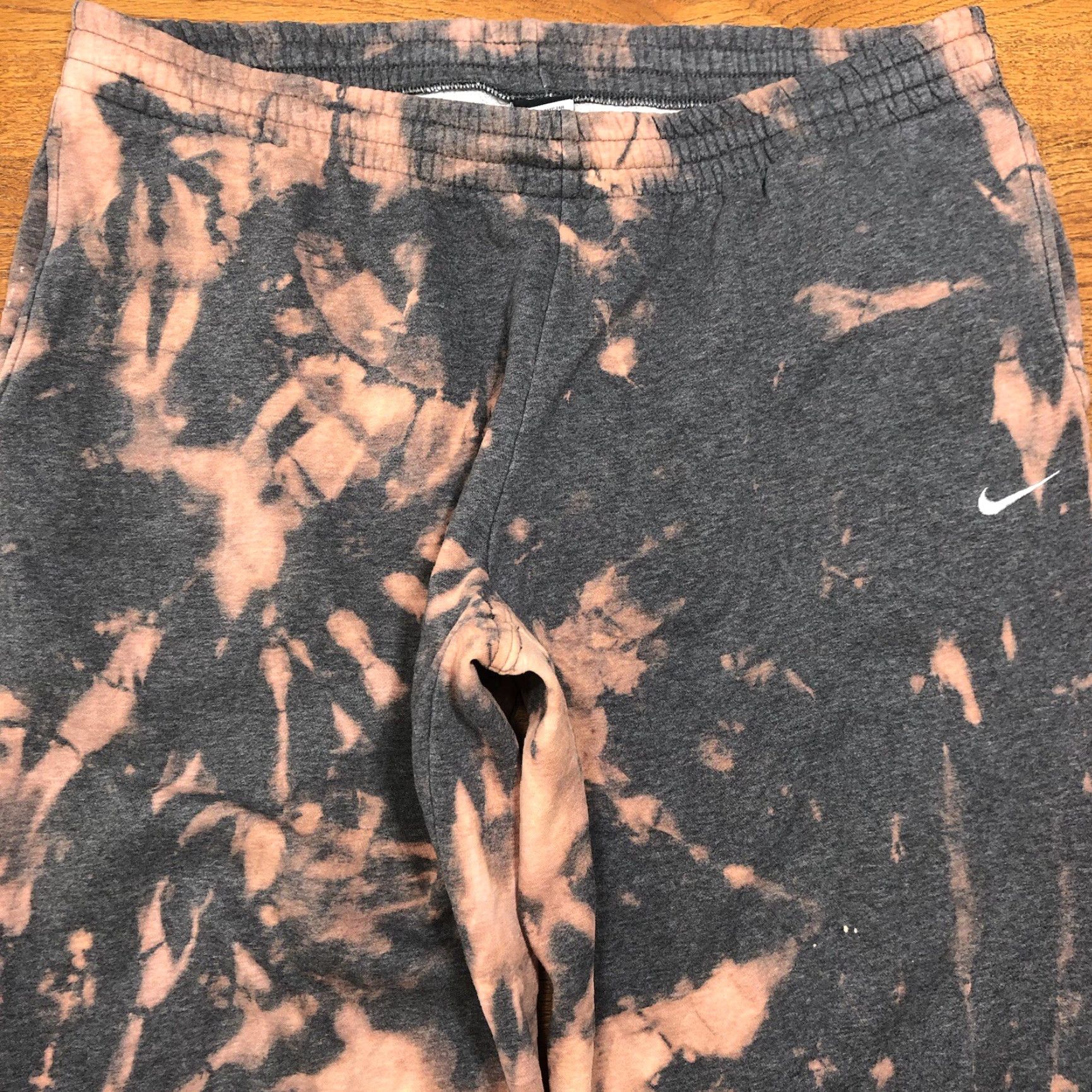 Nike VINTAGE Nike Sweatpants Gray Mens 2XL Drawstring Tie Dye Pockets 90s Athleisure Jeans? Size US 39 - 3 Thumbnail