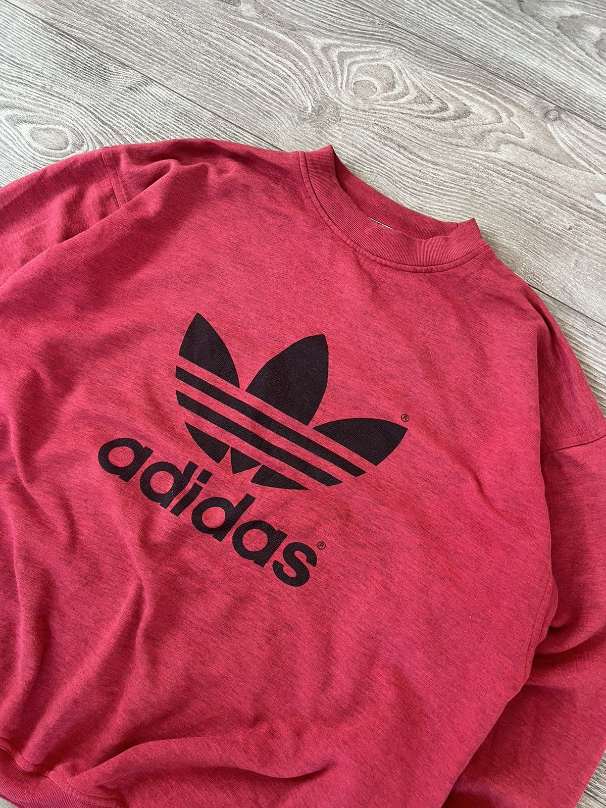 Adidas ‼️Vintage Rare Adidas Oversize Big Logo Crewneck Sweatshirt‼️ Size US L / EU 52-54 / 3 - 13 Thumbnail