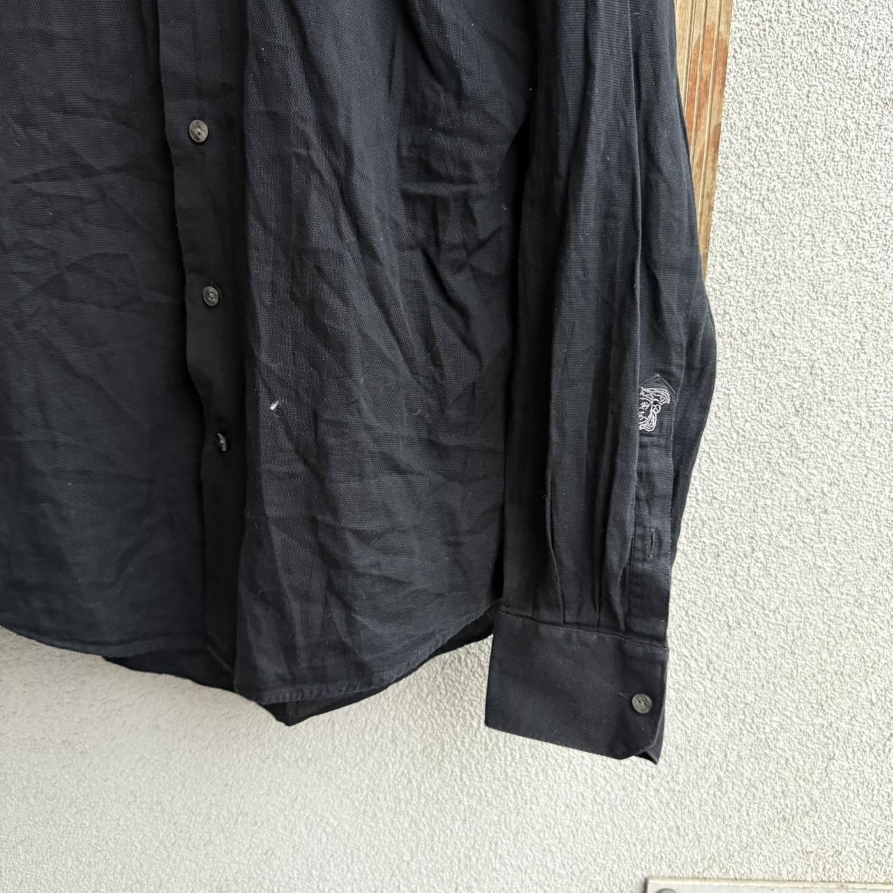 Versace Versace Black Button Up Shirt Minimalist Italian Designer Size US M / EU 48-50 / 2 - 4 Thumbnail