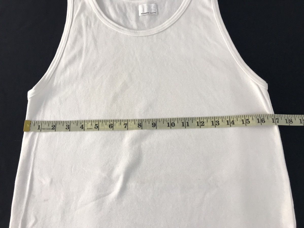Japanese Brand Number (N)ine White Inner Thin Singlet Sleeveless Tee Size US S / EU 44-46 / 1 - 7 Thumbnail