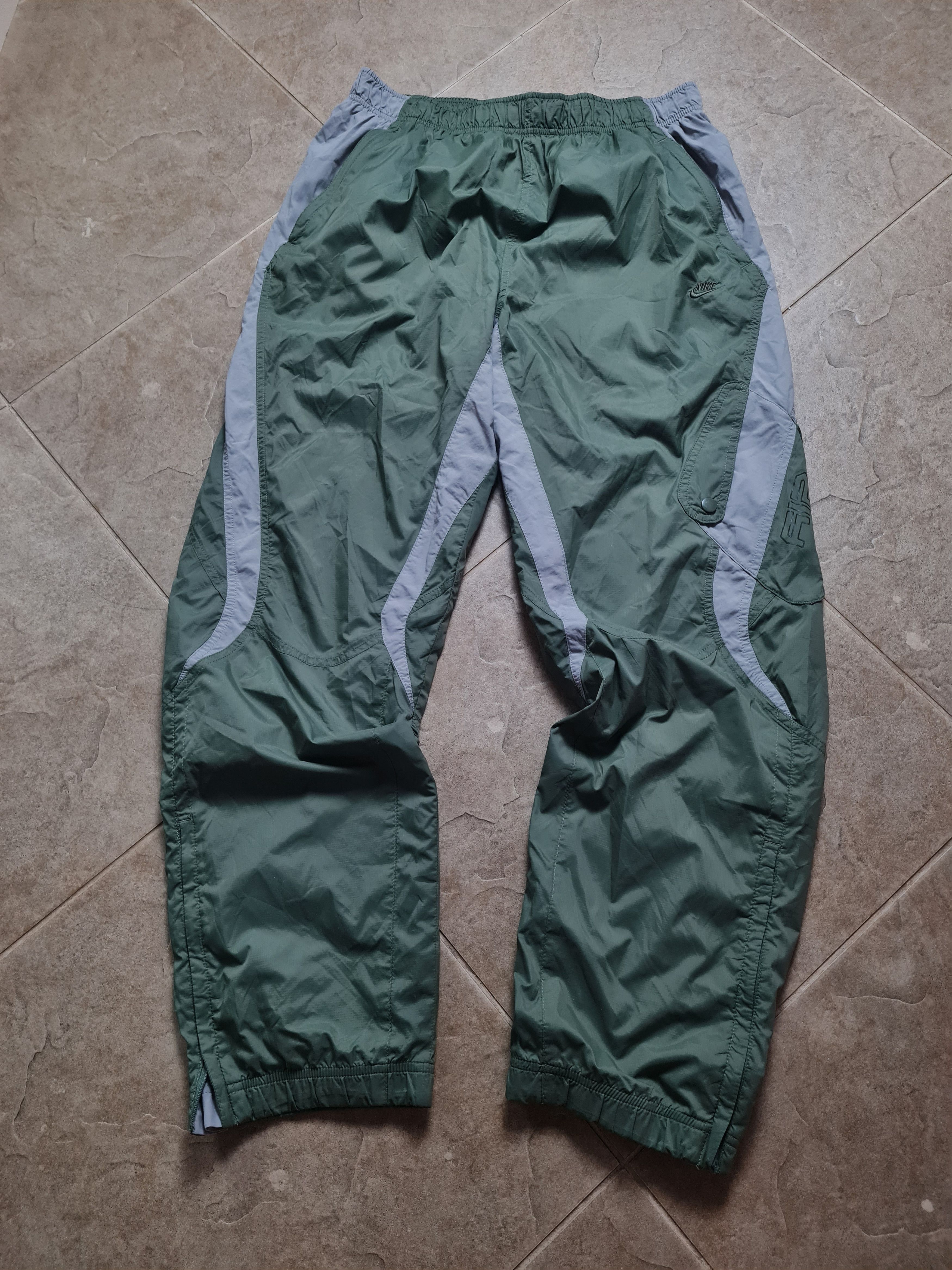 Nike Vintage drill pants khaki 00s Nike AIR Tracksuit Bottoms L Size US 32 / EU 48 - 2 Thumbnail