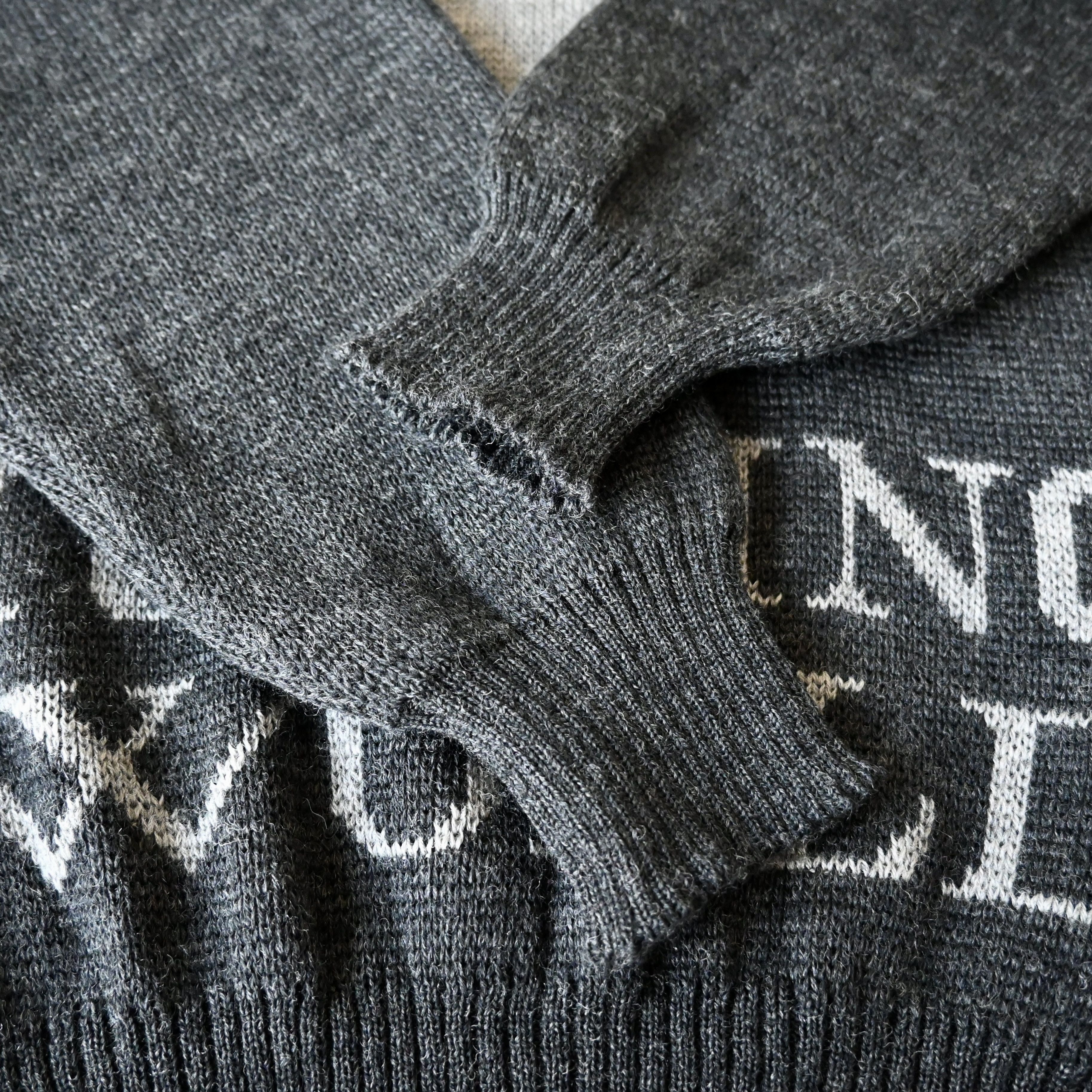 Vintage VTG 1990s HUNTING WORLD iconic logo knit sweater, made in UK Size US M / EU 48-50 / 2 - 14 Thumbnail