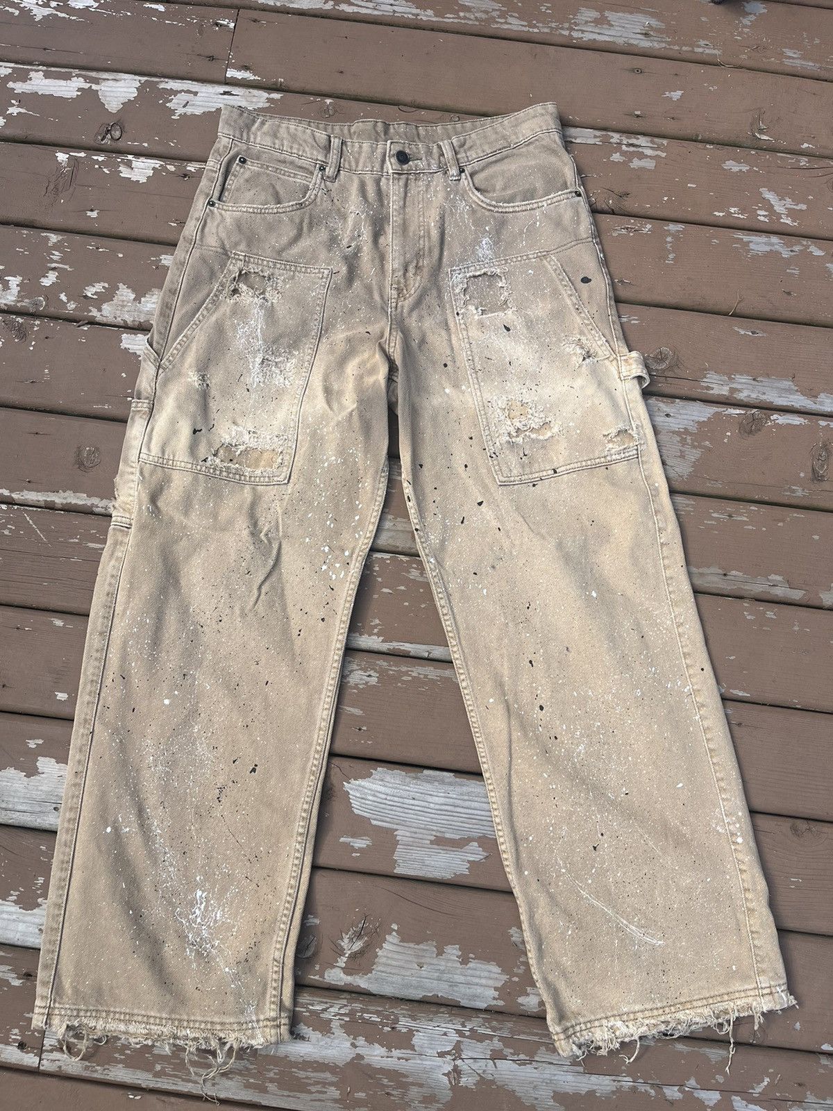 Vintage Vinage denim double knee custom Size US 32 / EU 48 - 2 Thumbnail