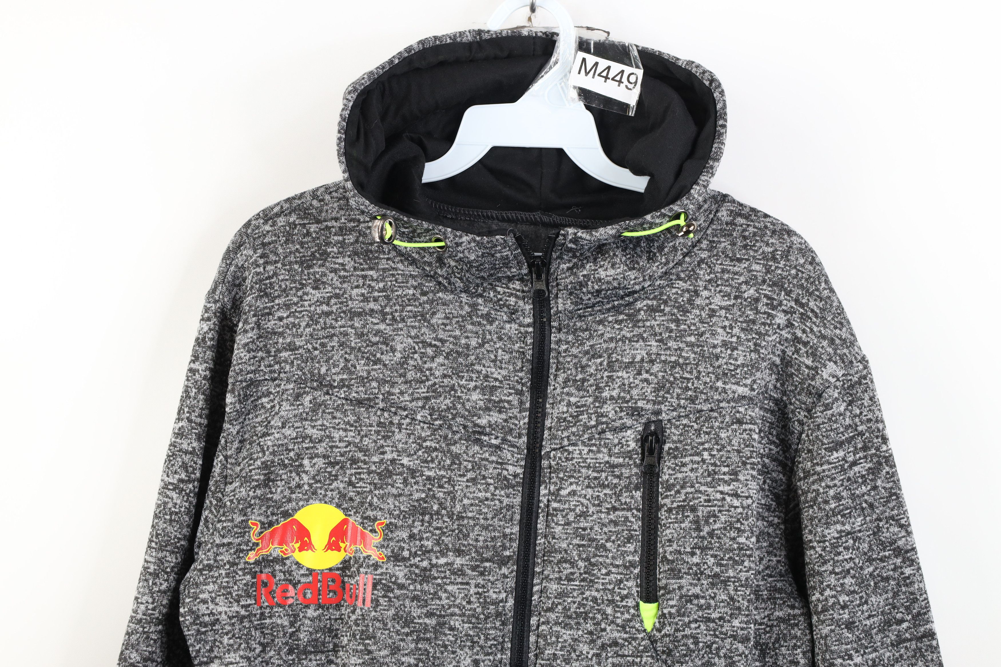Vintage Vintage Red Bull Racing Spell Out Knit Full Zip Hoodie Size L / US 10 / IT 46 - 2 Thumbnail