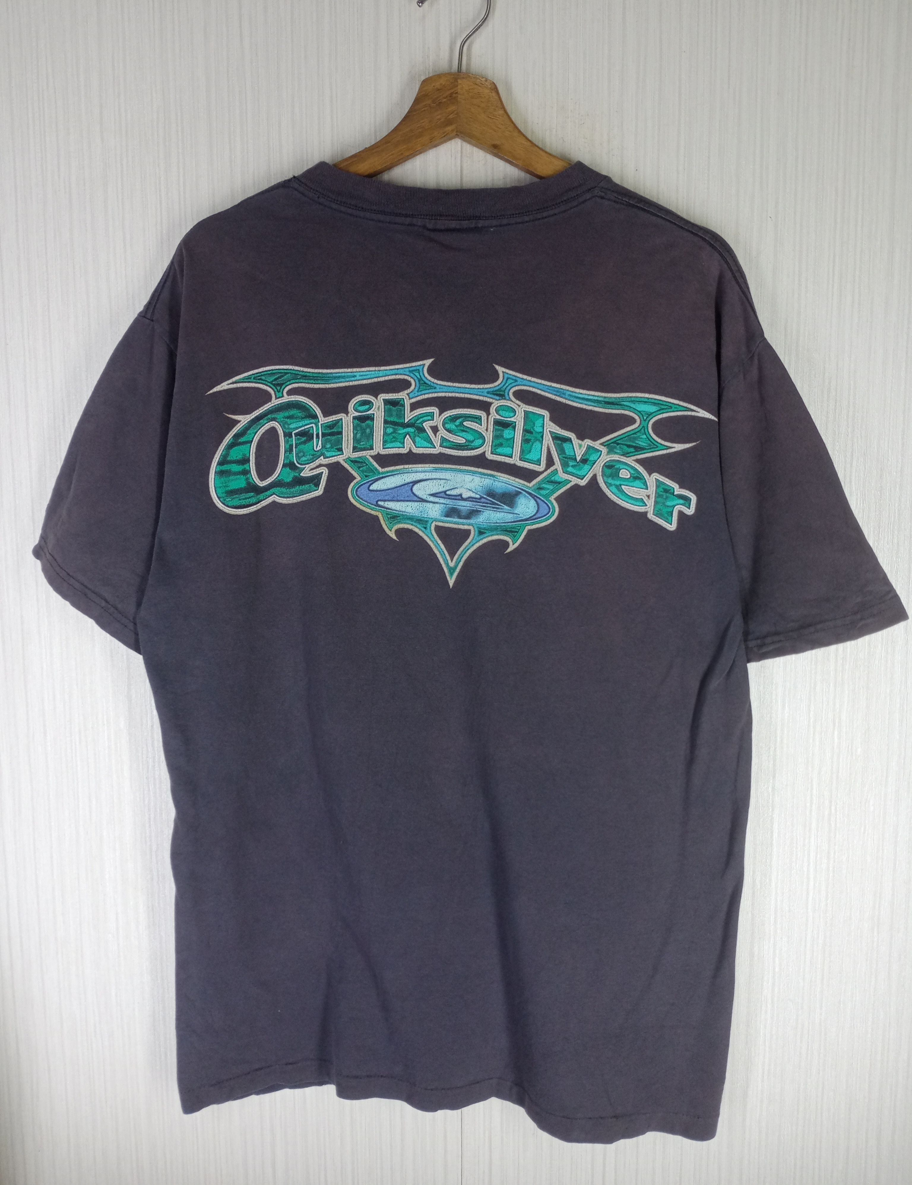 Quiksilver Rare Vintage 80s Quiksilver Big Logo Tshirt Size US M / EU 48-50 / 2 - 2 Thumbnail
