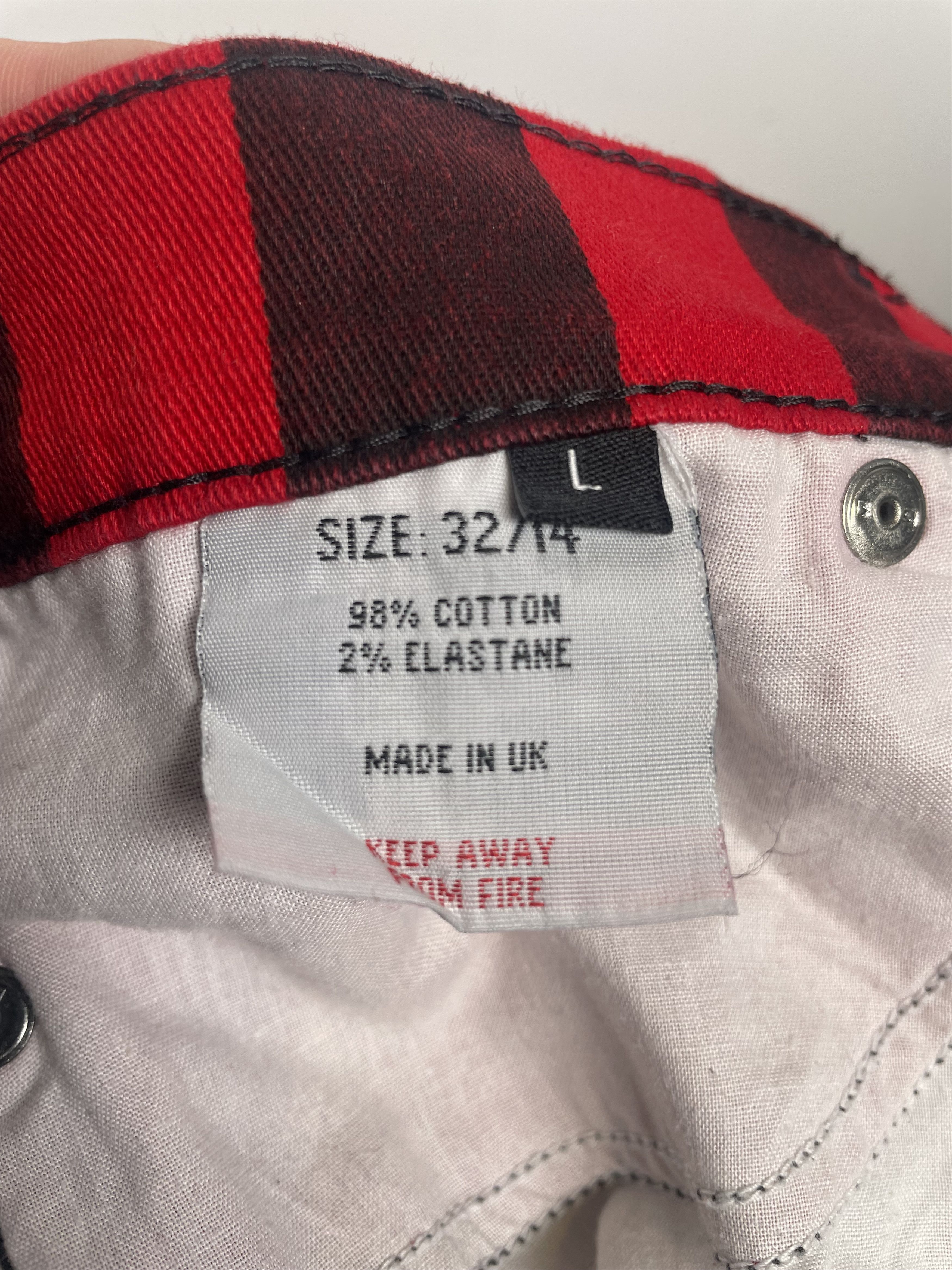 Other 🇬🇧 Run & Fly Red/Burgundy Striped Stretch Trousers Size US 32 / EU 48 - 8 Thumbnail