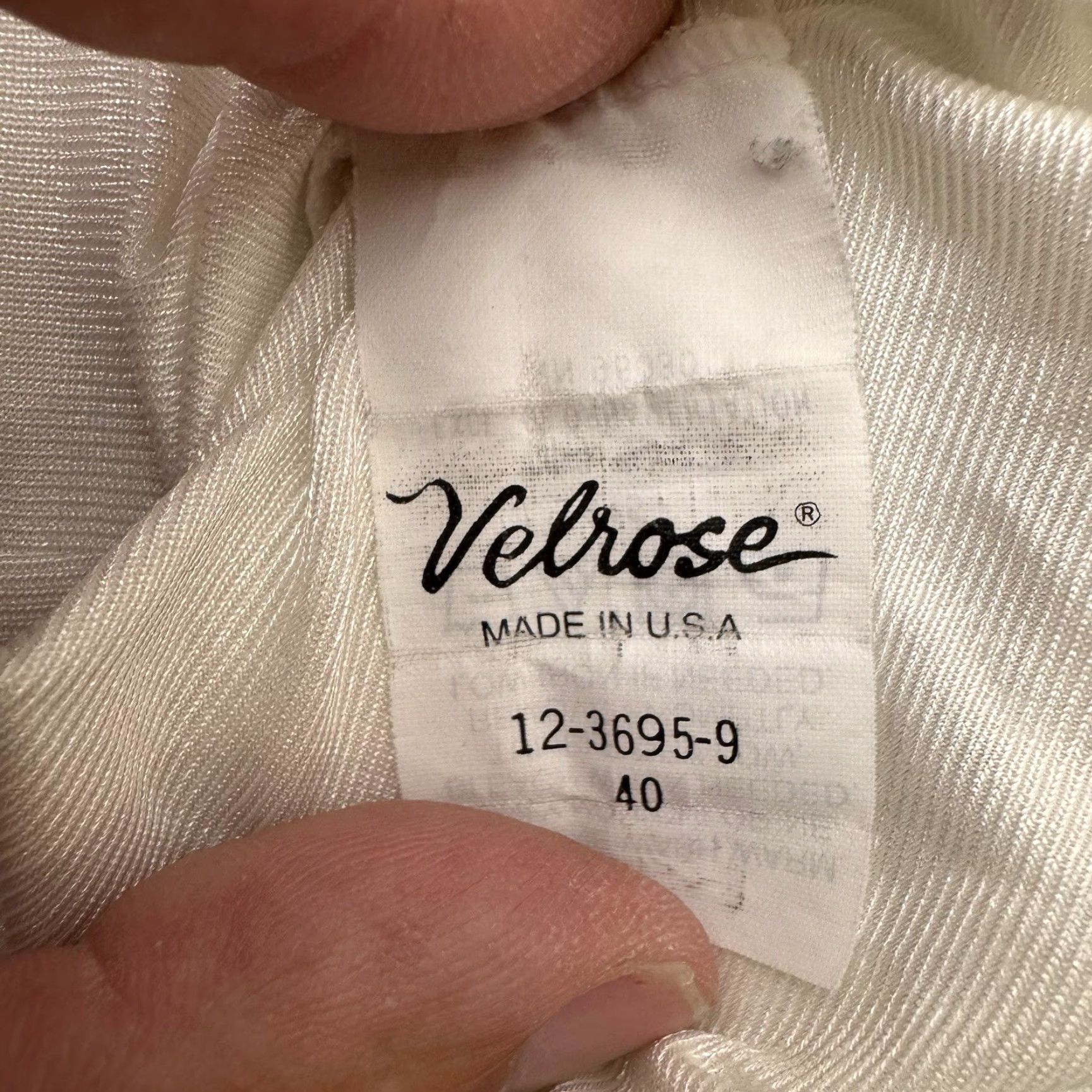 Vintage VINTAGE Velrose Slip Dress L White Satin 80s 90s Womens Adjustable Strap Boudoir Old Money Full Slip Size L / US 10 / IT 46 - 3 Thumbnail