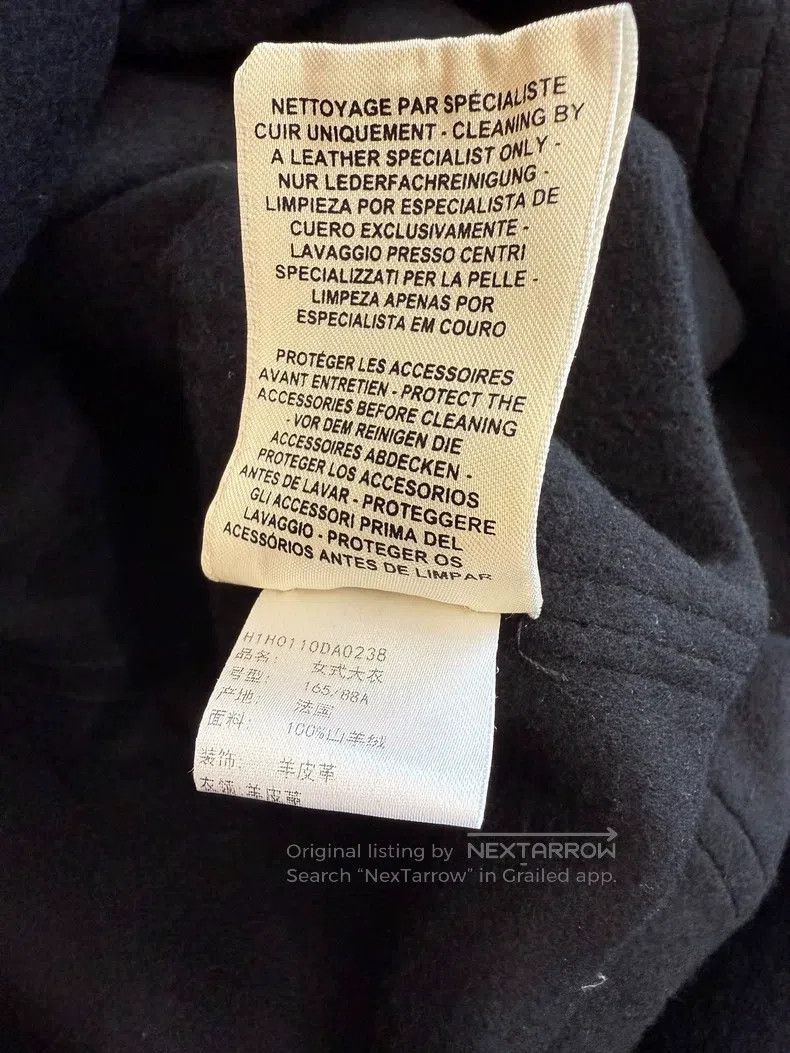 Hermes Hermes Leather Patch Cashmere Coat Size XS / US 0-2 / IT 36-38 - 5 Thumbnail