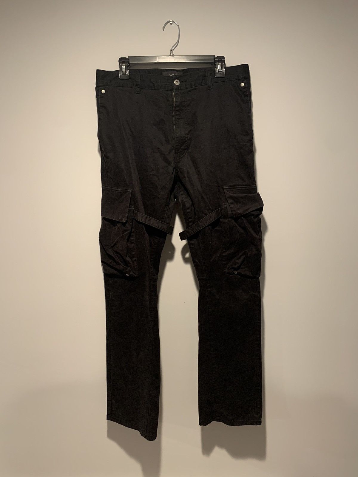 VUJADE Black Cargo Pants M Vuja De Studio Black Cargo Pants 2.0