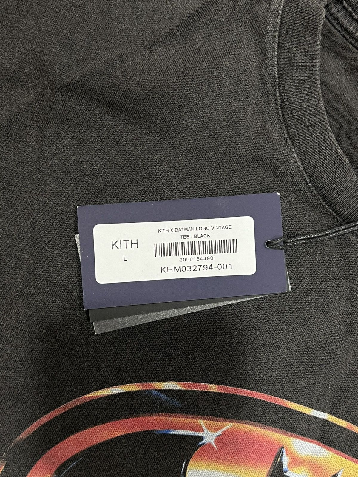 Kith Kith X Batman Men’s Logo Vintage Tee Black Size Large w/Tags Size US L / EU 52-54 / 3 - 7 Thumbnail